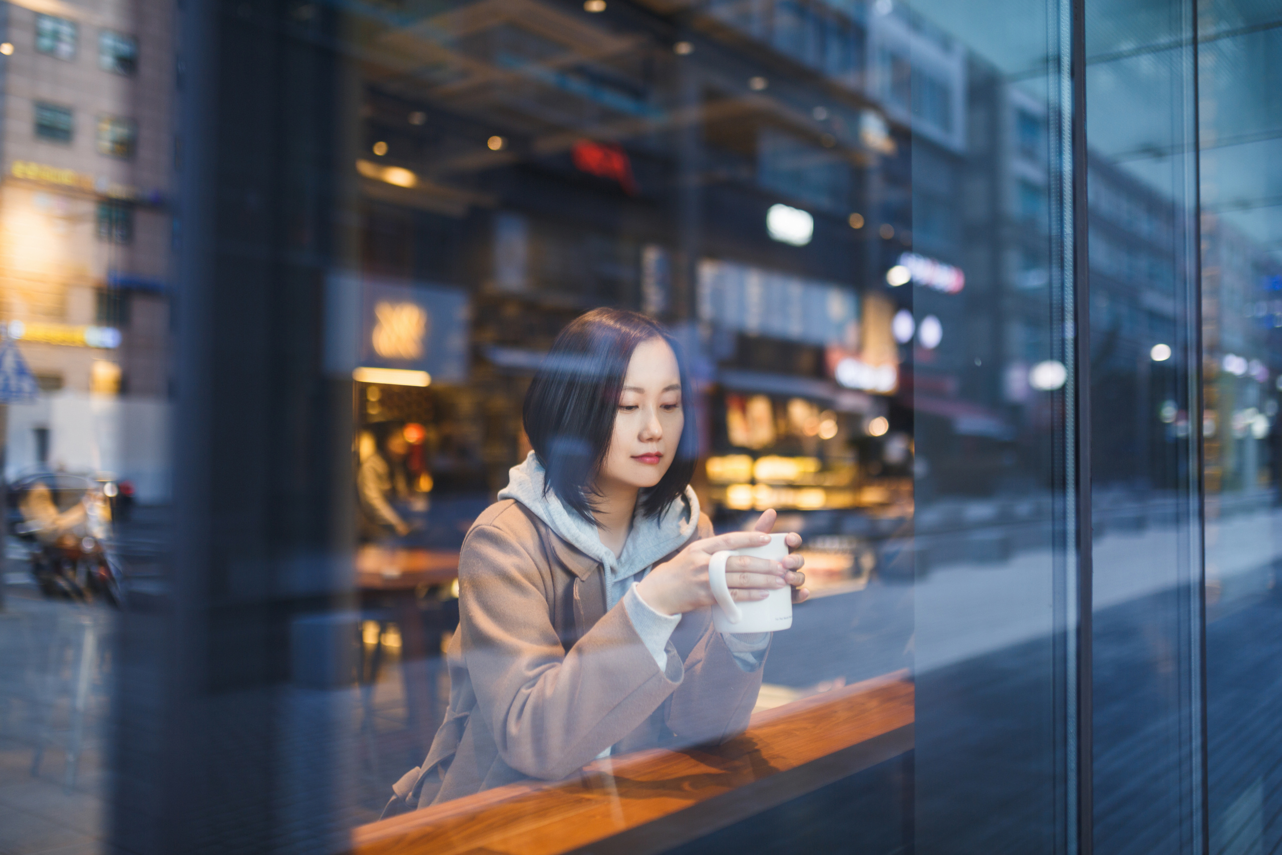 Валя. Вечерний Каннам. Портретный фотограф в Южной Корее Ольга Лян