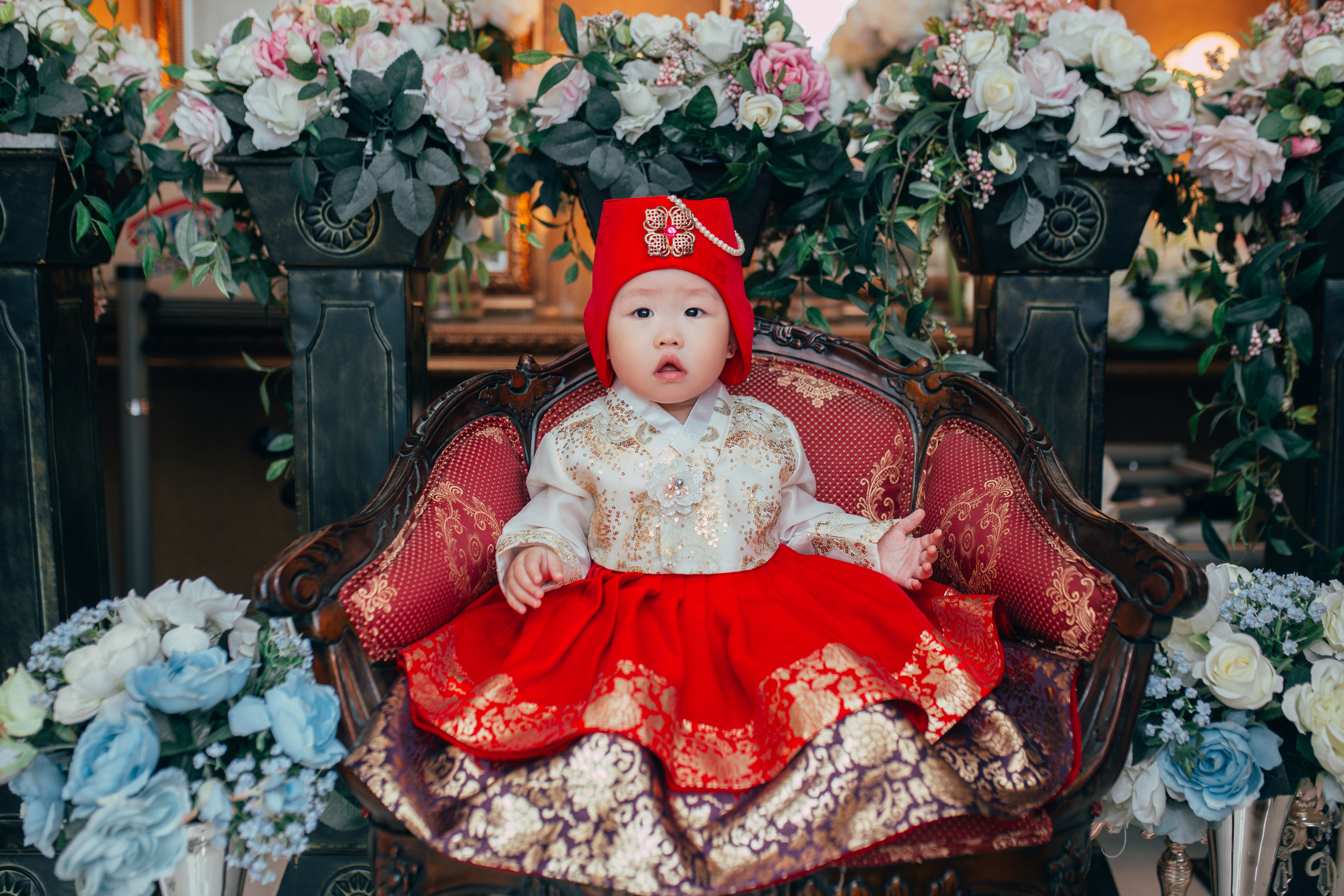 Алина — годик. Портретный фотограф в Южной Корее Ольга Лян