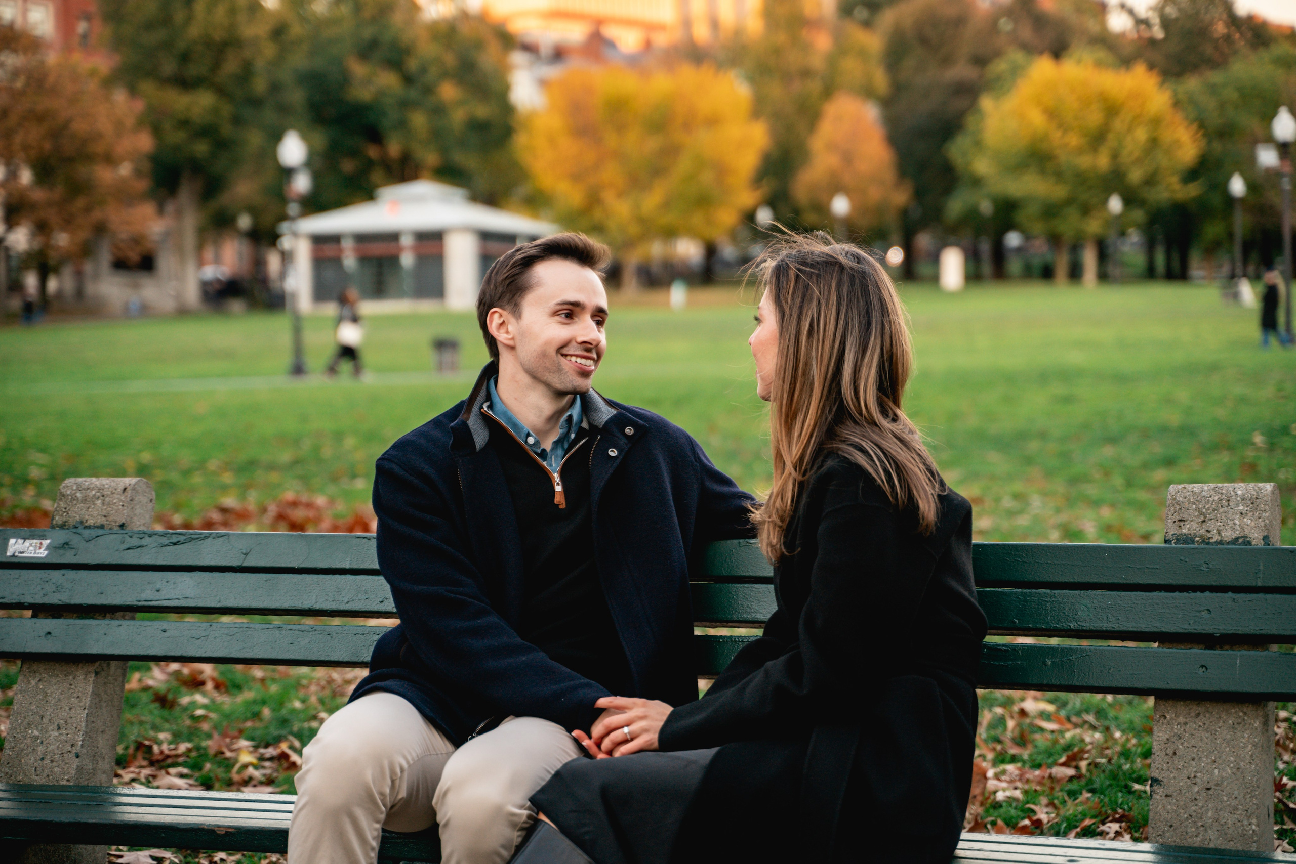 Ryan and Monica at Boston Public Garden. Stefanovich Photography | Boston, MA