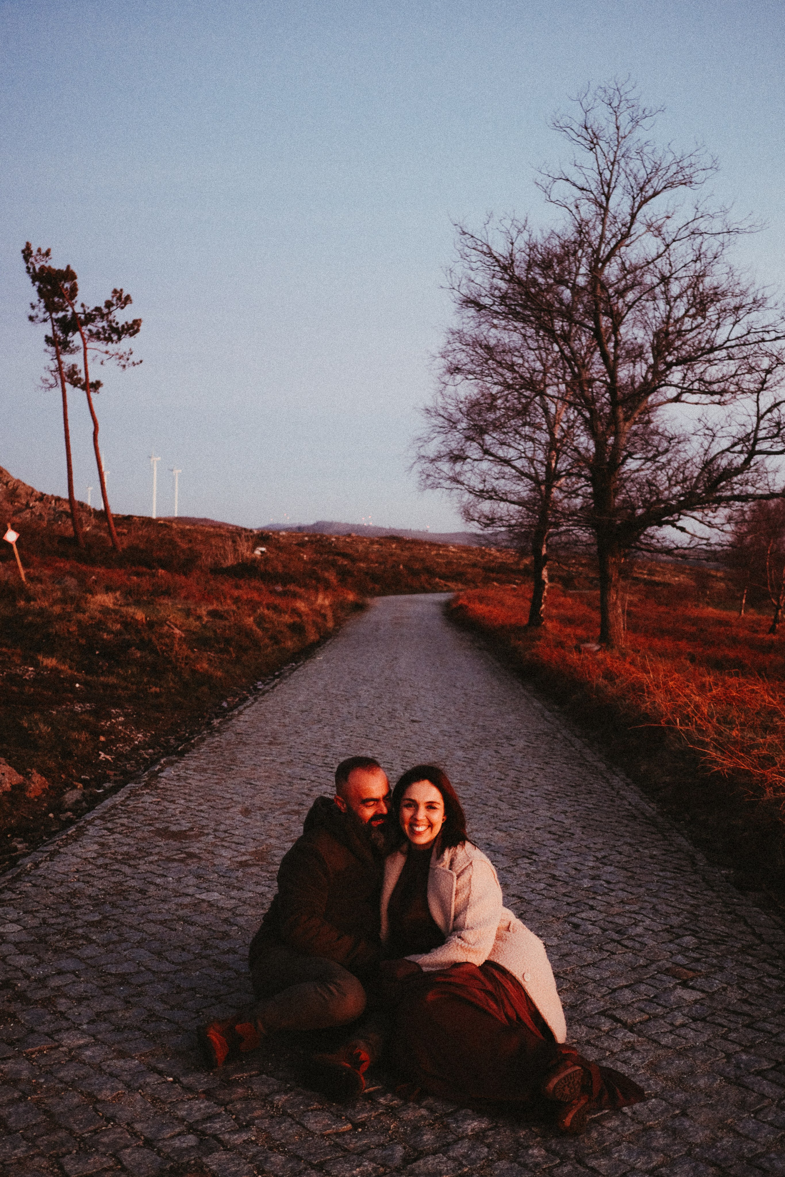Destination wedding couple session in Portugal at golden hour