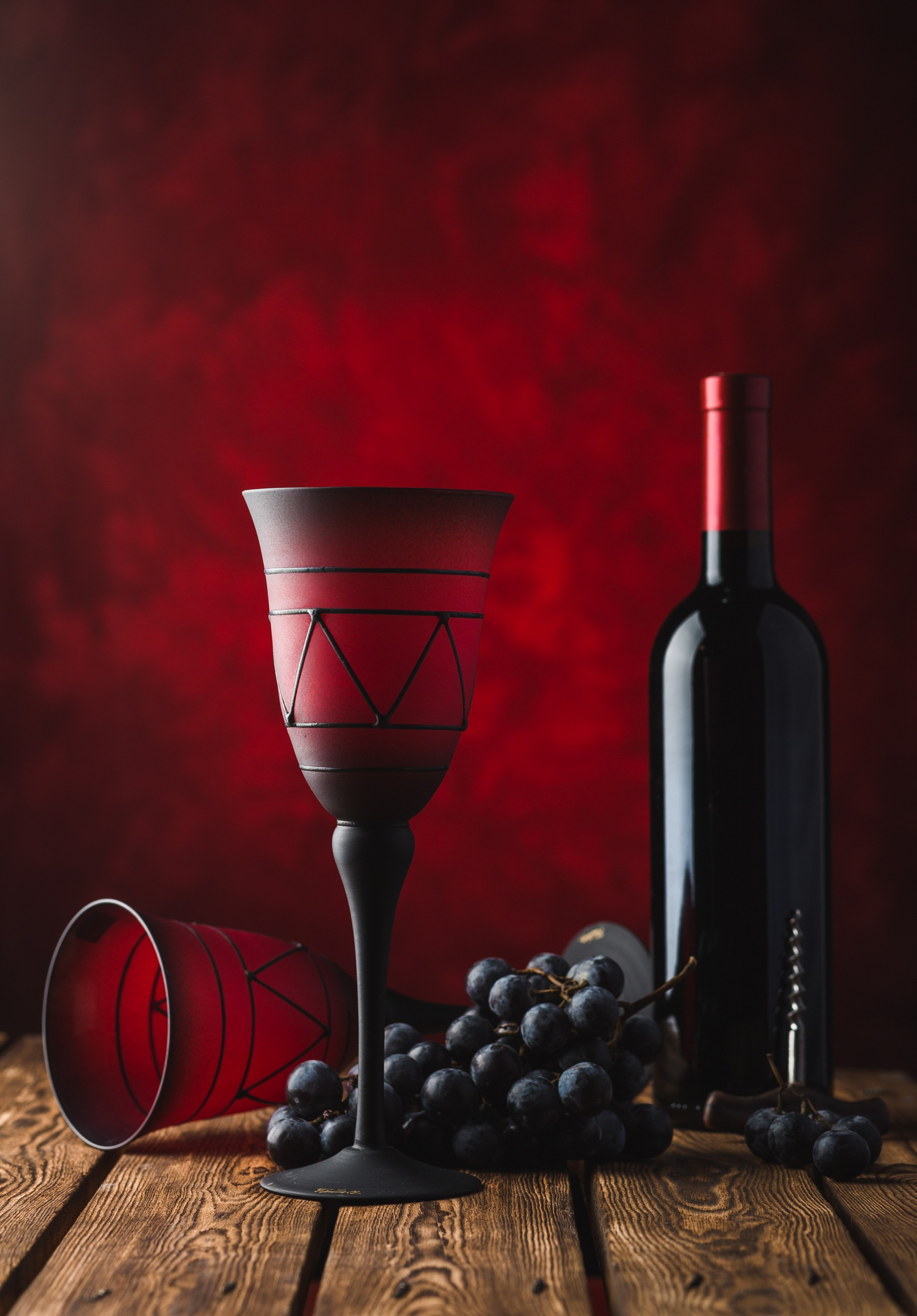 şərab butulkası çəkilişi