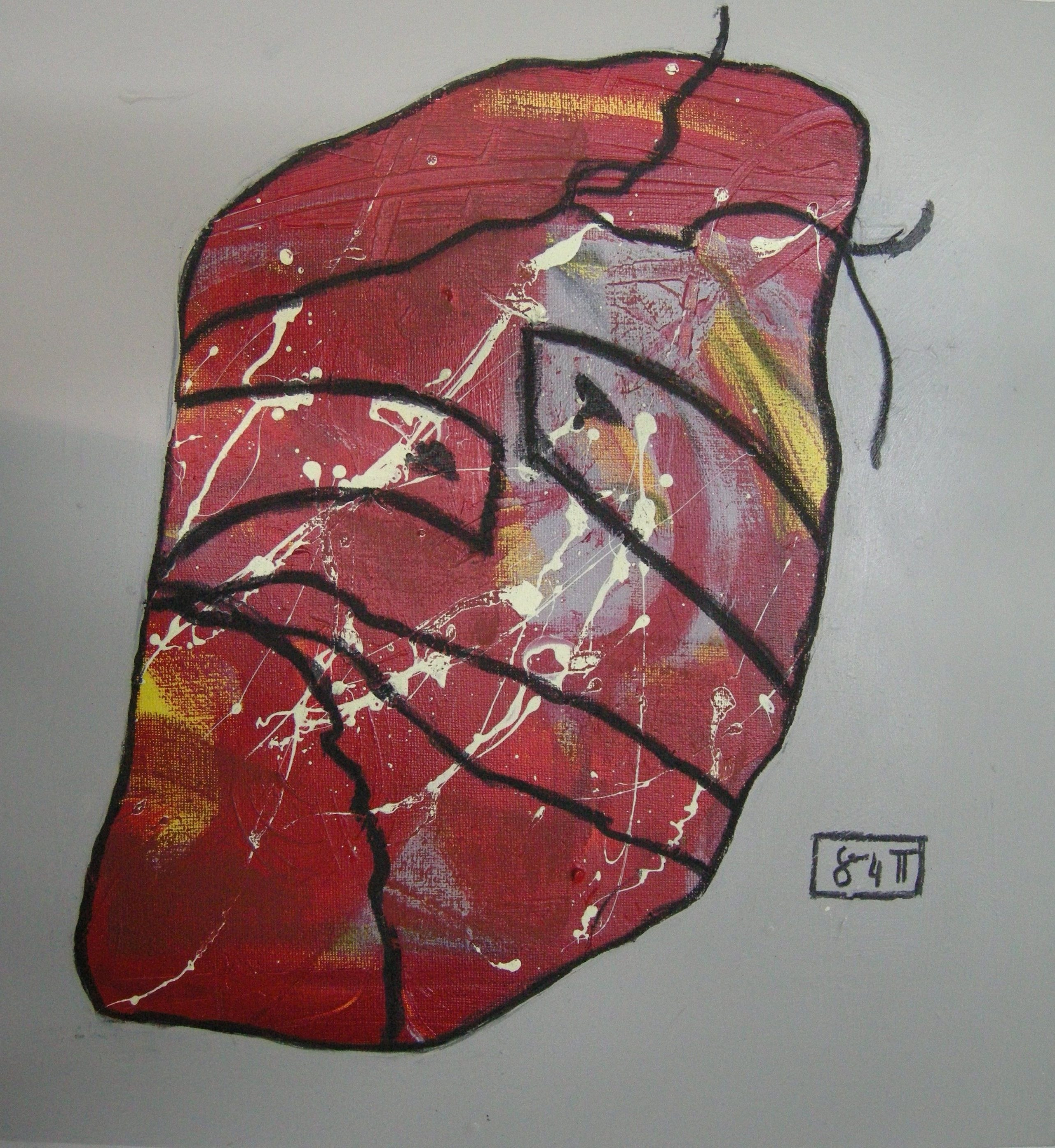 Stein-Gesicht - 40x40