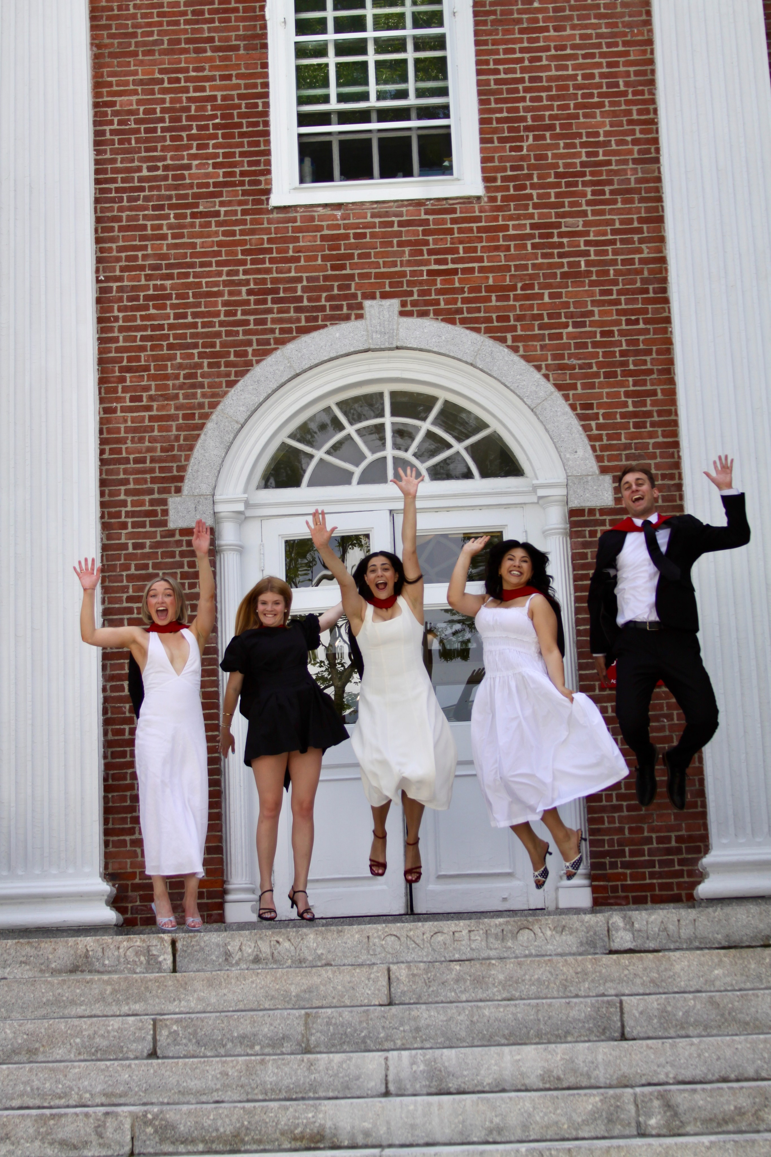 Masters graduation with Talia (group shoot). Kelly Sang, graduation and portrait photographer in Boston
