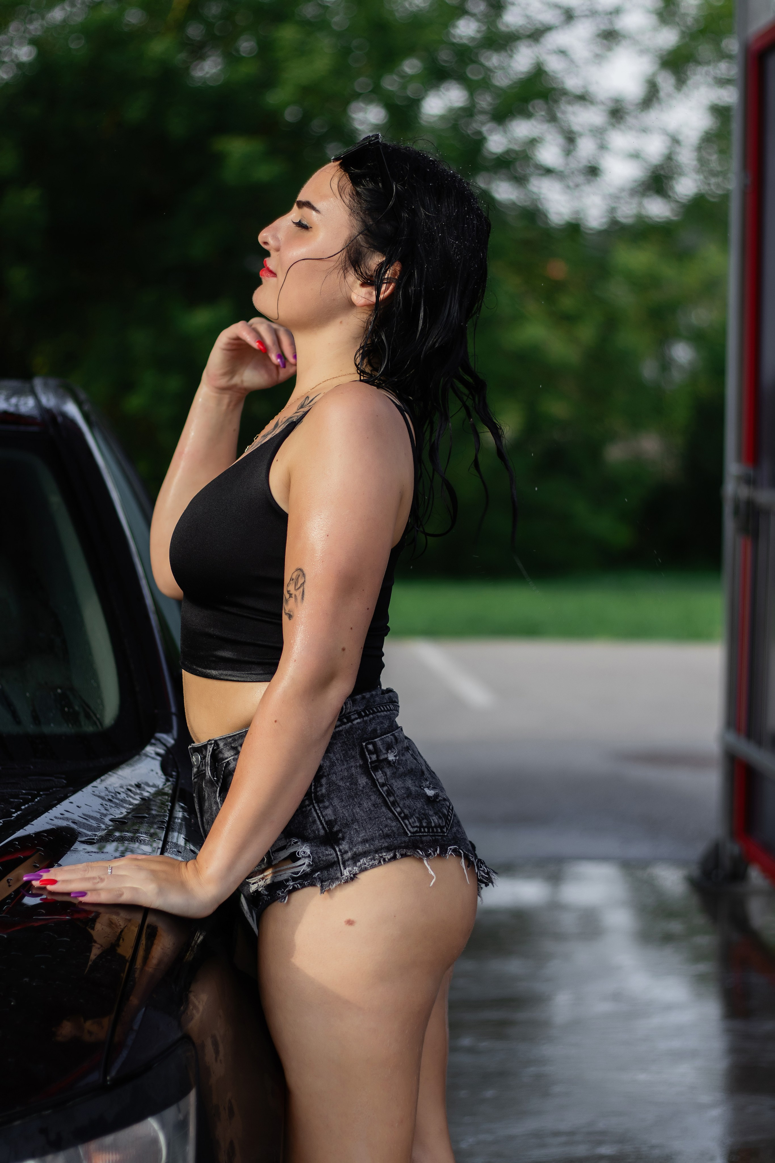 Фотосессия Даугавпилс на автомойке. Portretu fotogrāfs Daugavpilī Olga Antonova
