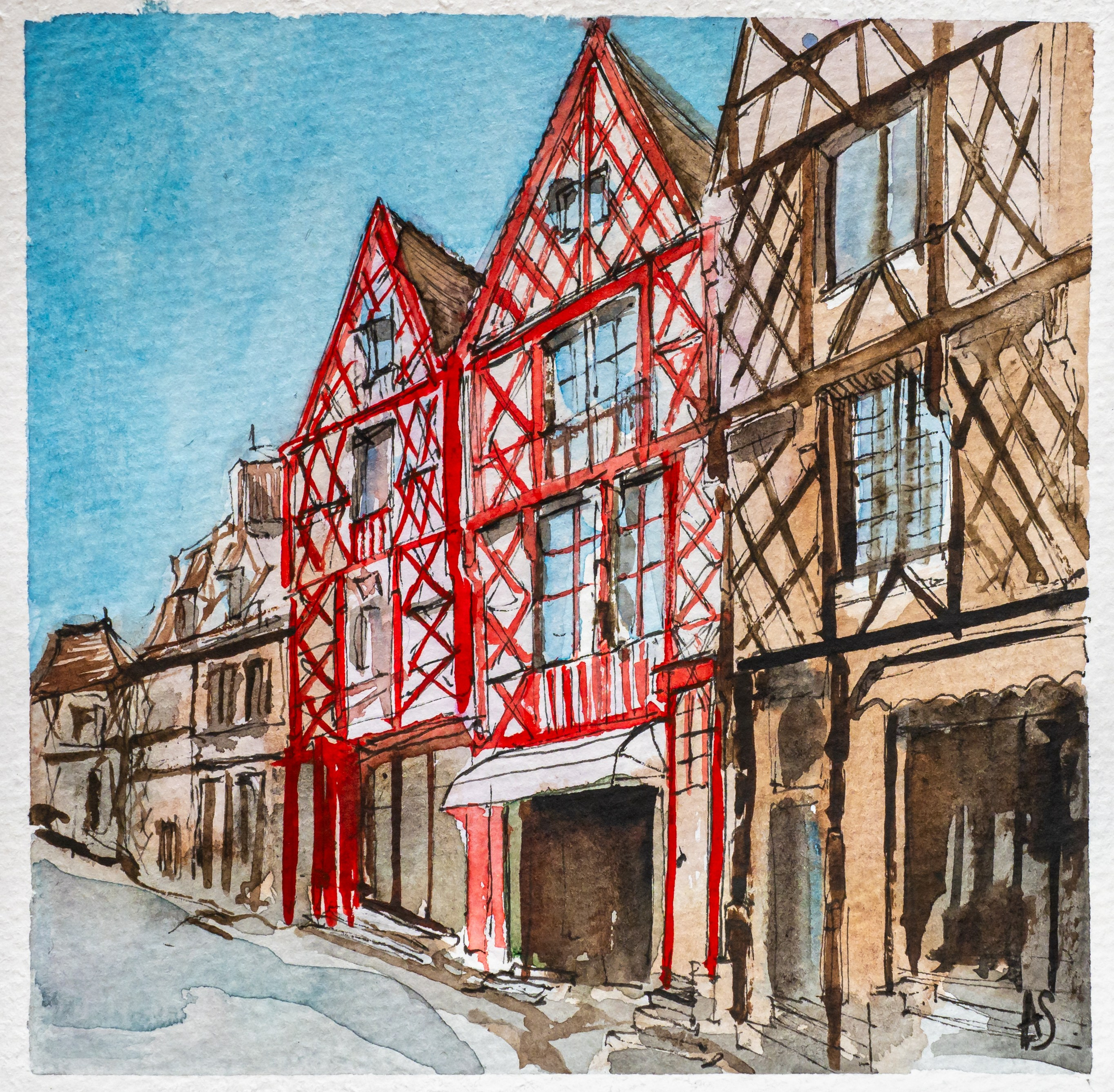 Urban views. Angelina Sorokopud. Artist in Strasbourg