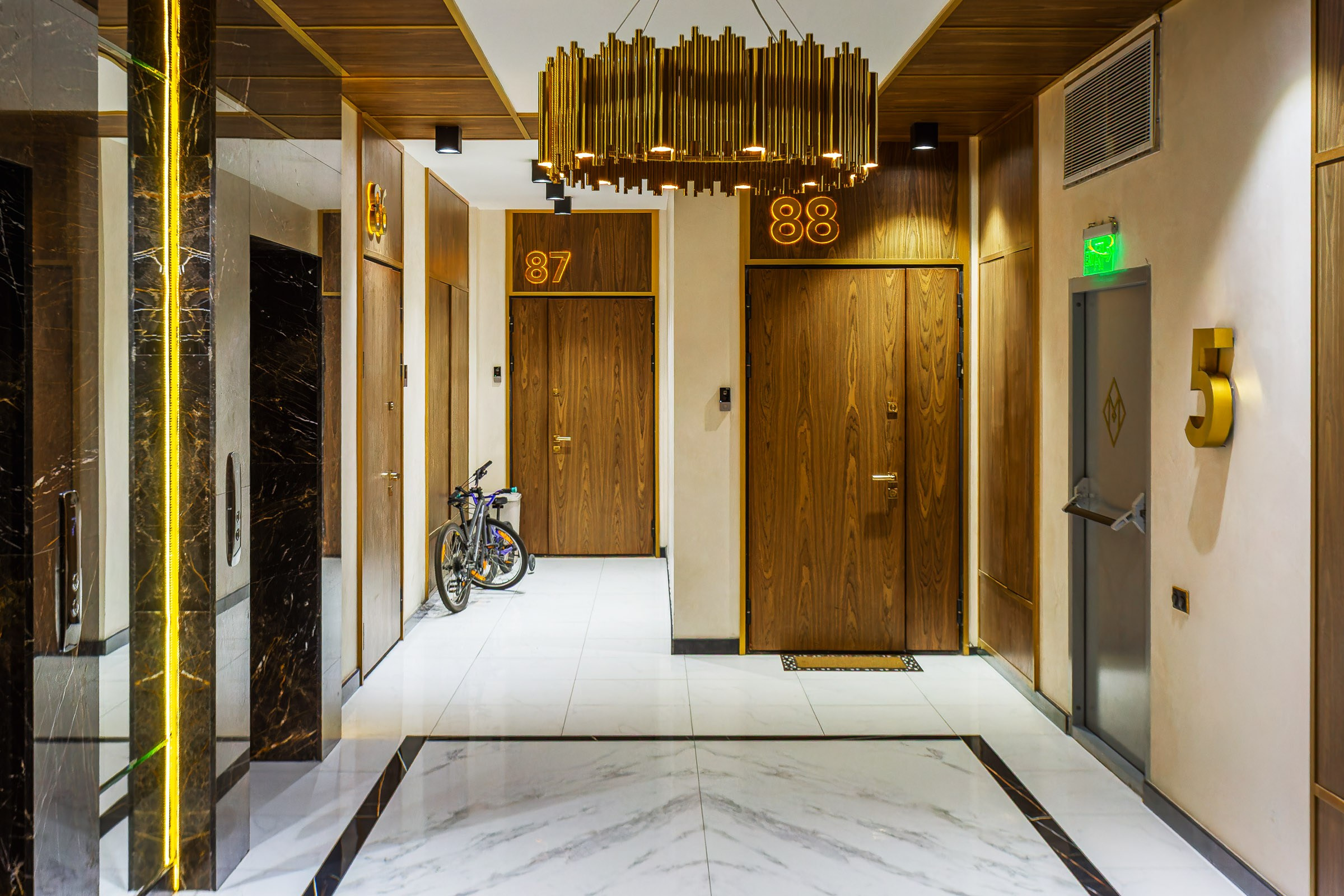 Interior photography, Tashkent — stylish living room with modern decor.