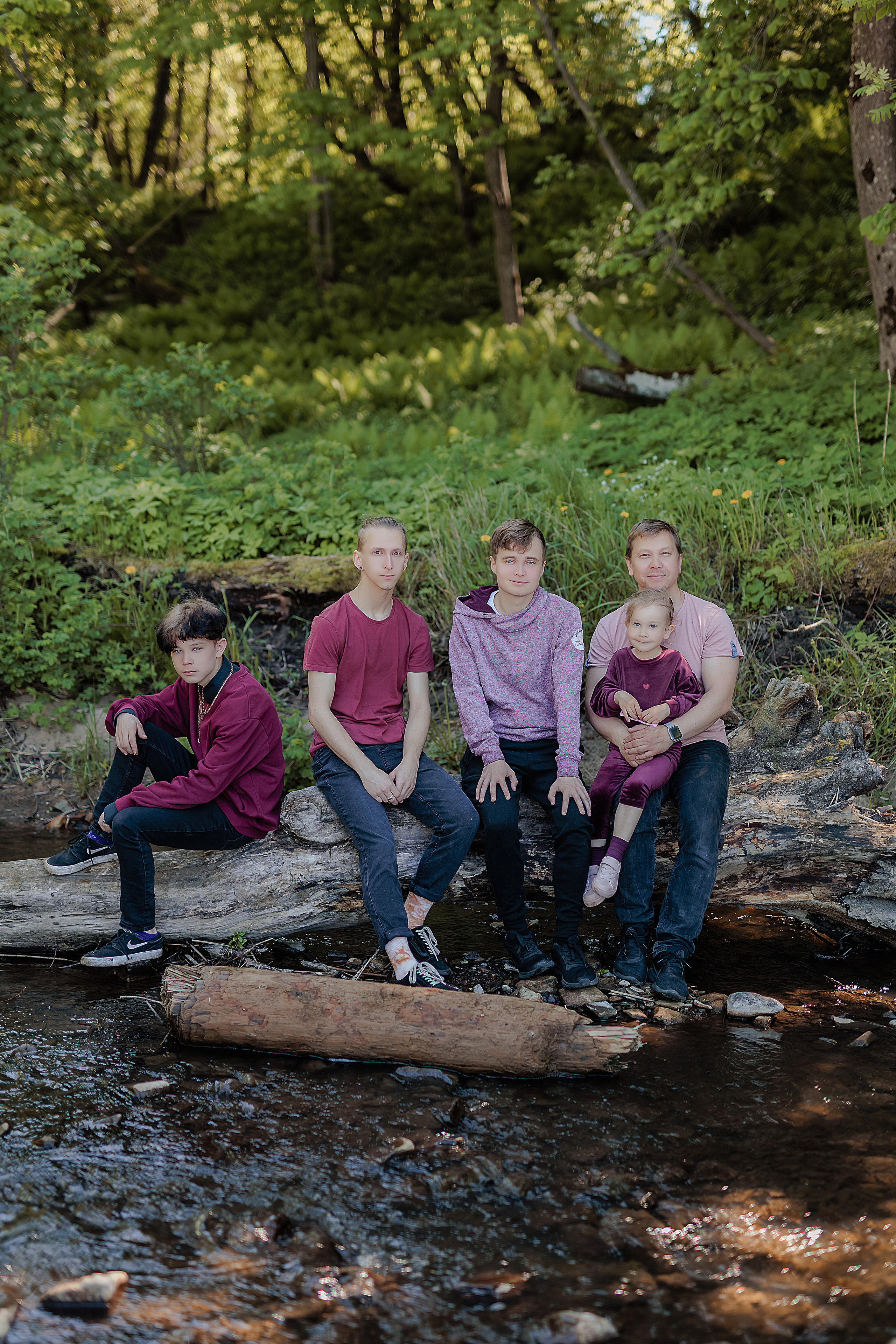 Съемка большой семьи в Удрии. Семейный и портретный фотограф в Эстонии Наталья Фрейманис