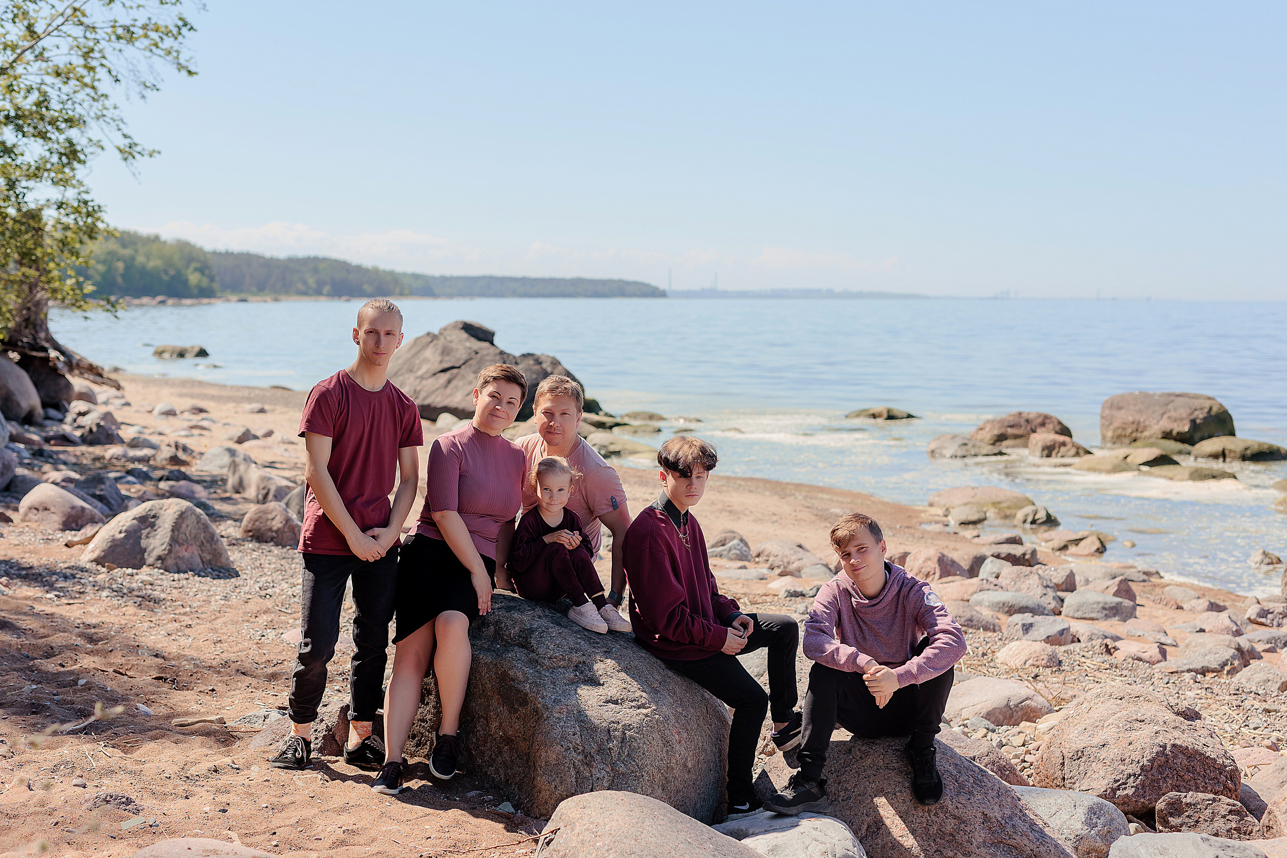 Съемка большой семьи в Удрии. Семейный и портретный фотограф в Эстонии Наталья Фрейманис
