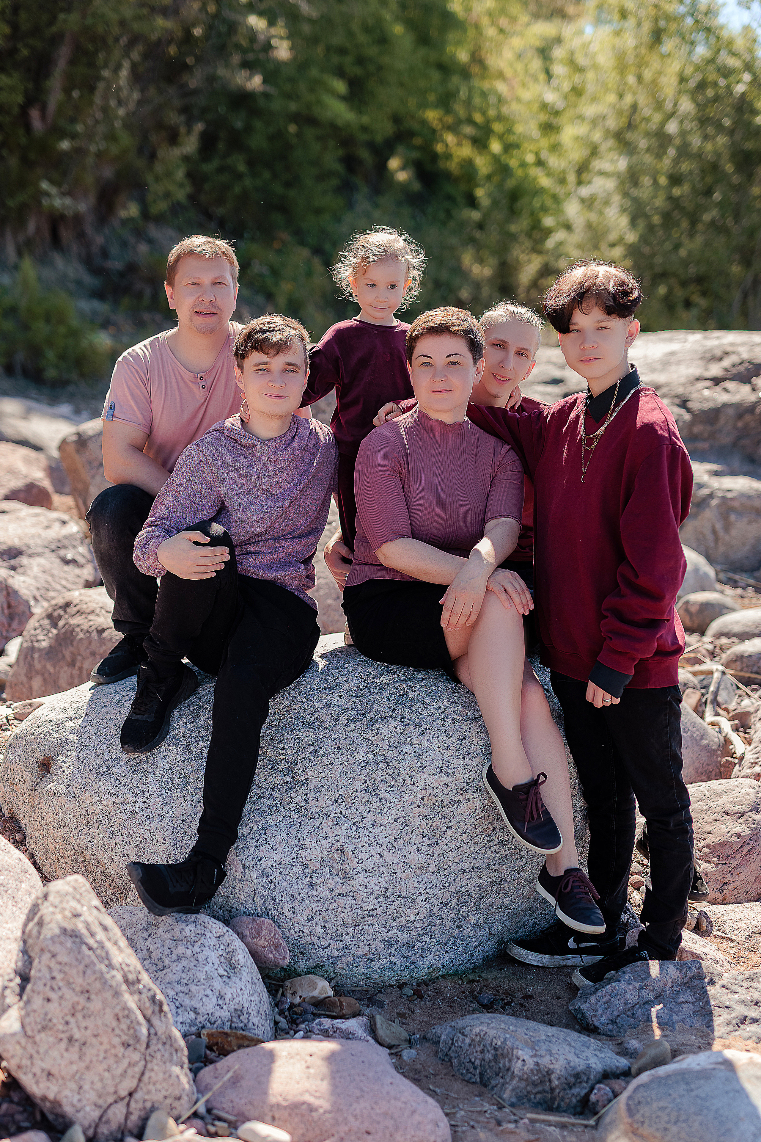 Съемка большой семьи в Удрии. Семейный и портретный фотограф в Эстонии Наталья Фрейманис