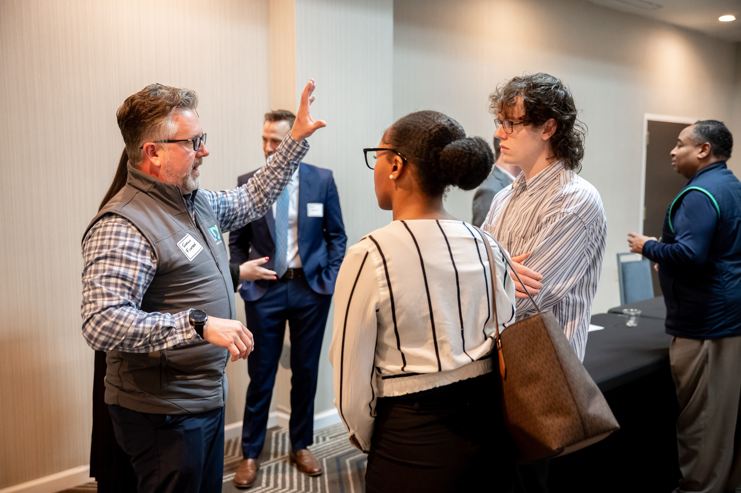 Executive Roundtable networking. Portrait photographer in Charlotte, North Carolina