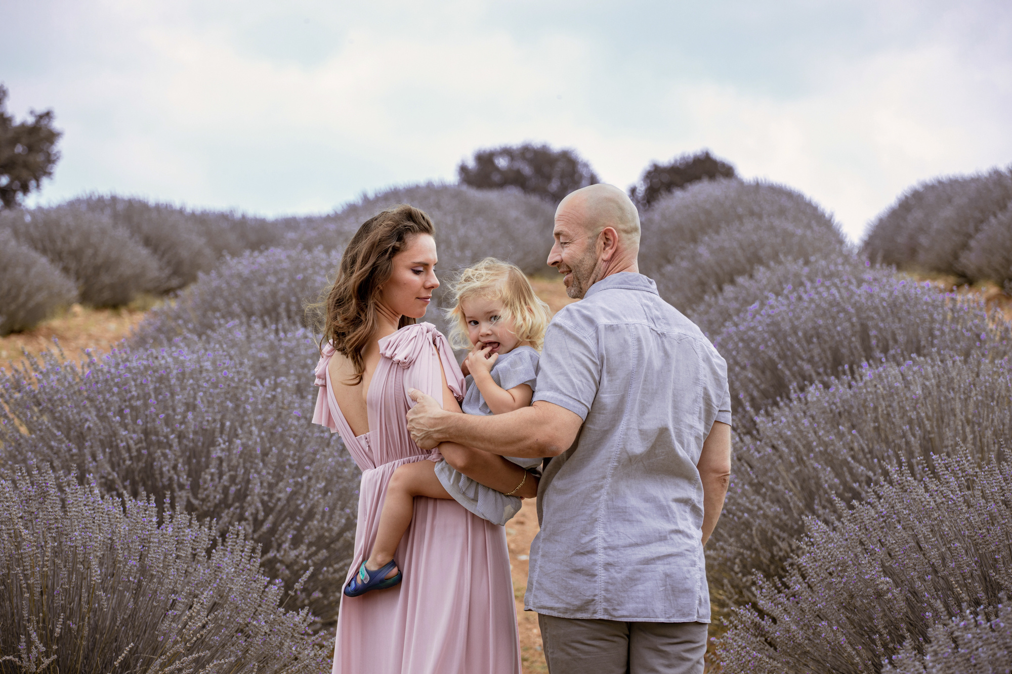 Family photo session in lavender fields in Turkey. Julia Ganch I Fashion Wedding Photography I Cappadocia Turkey