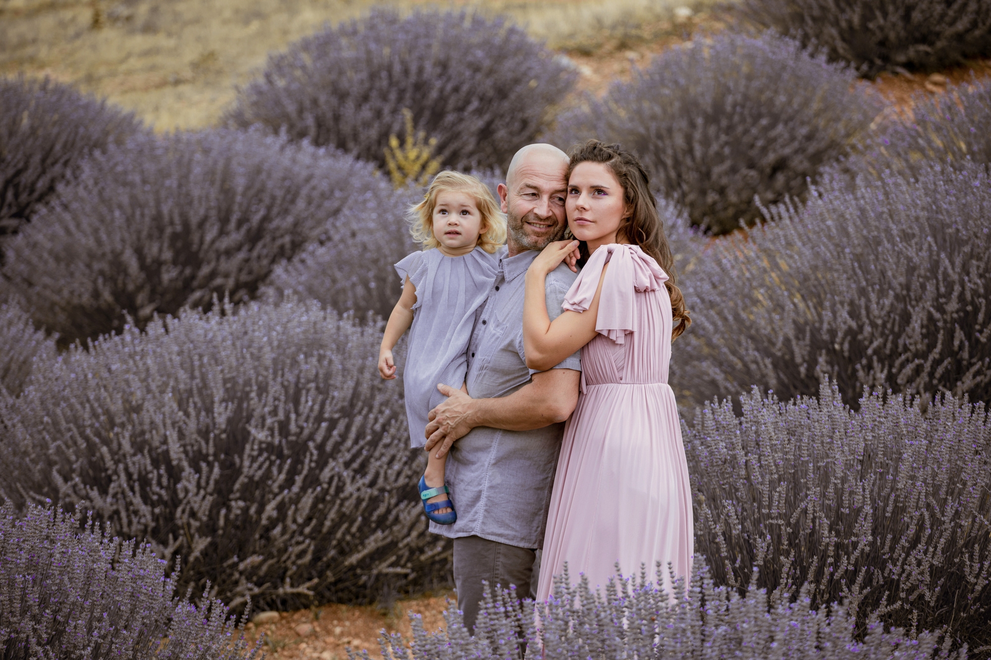 Family photo session in lavender fields in Turkey. Julia Ganch I Fashion Wedding Photography I Cappadocia Turkey