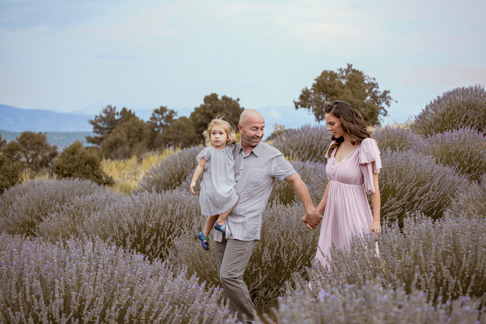 Family photo session in lavender fields in Turkey. Julia Ganch I Fashion Wedding Photography I Cappadocia Turkey