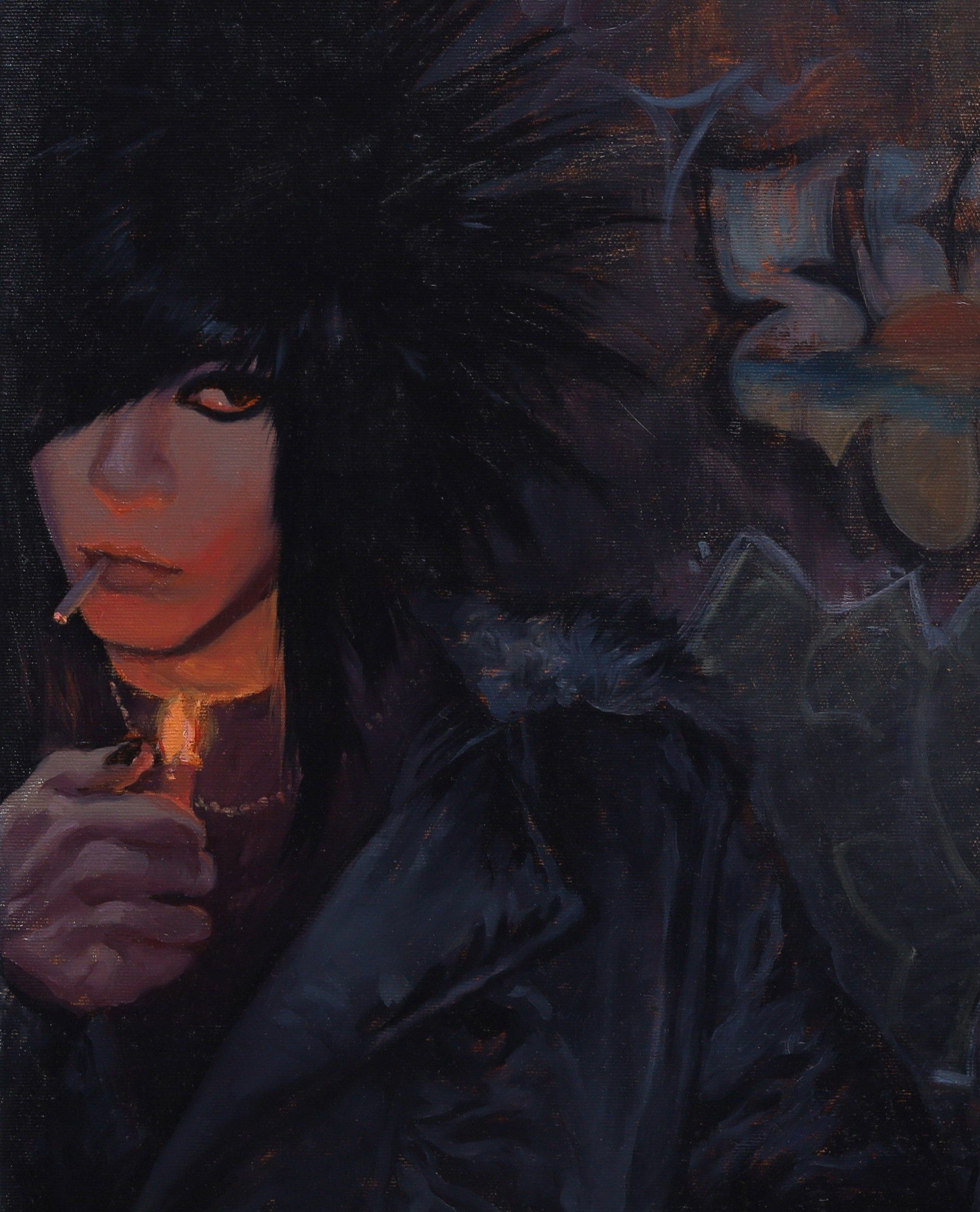 Twilight Portrait (six p.m.), oil on canvas, Barbara Cabral. Barbara Cabral