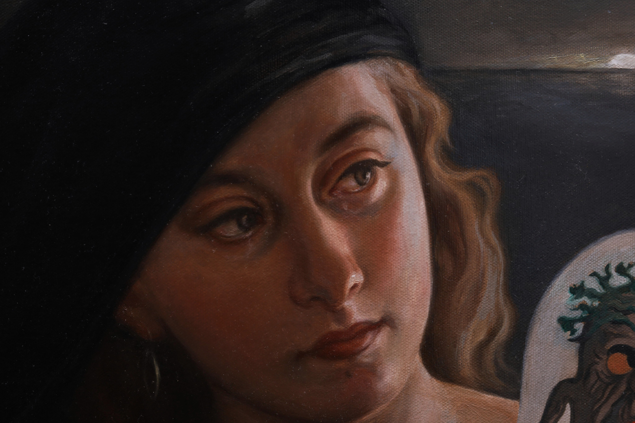 The Symbol, oil painting, Barbara Cabral. Barbara Cabral