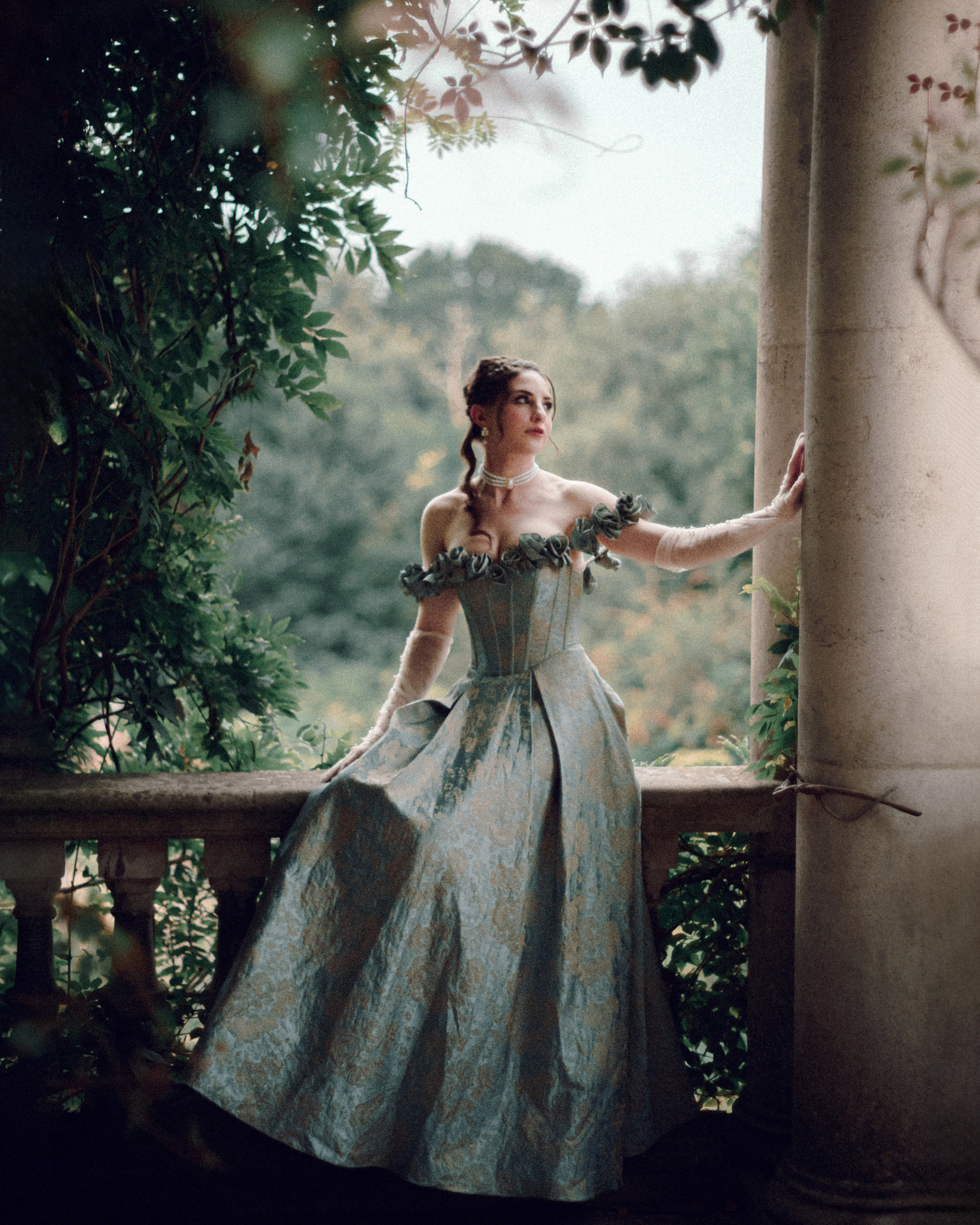 Outlander Inspired Photoshoot in an Overgrown Garden. Moth & Moss Photography
