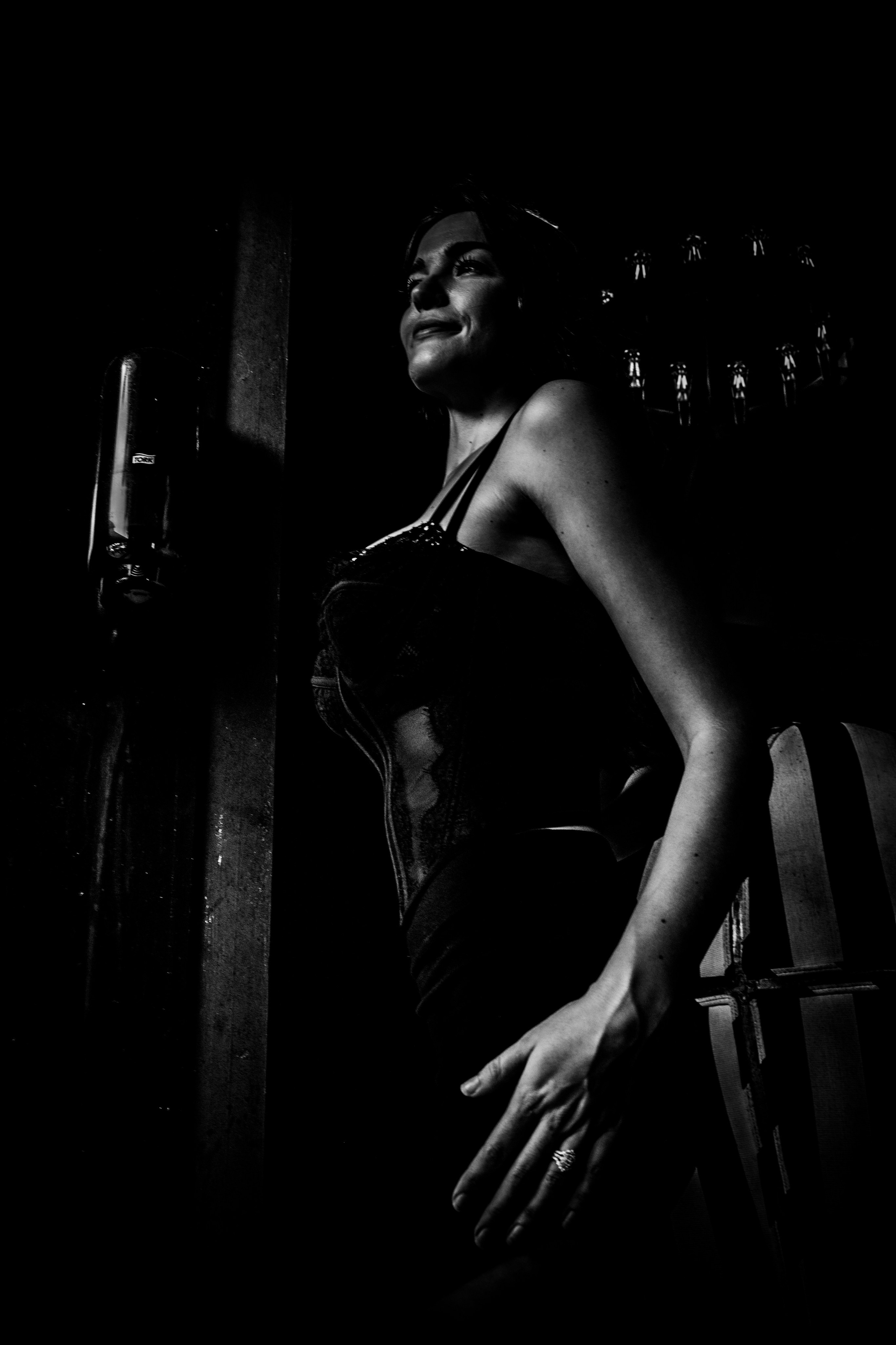 Burn Black and White Series. Out and About 239