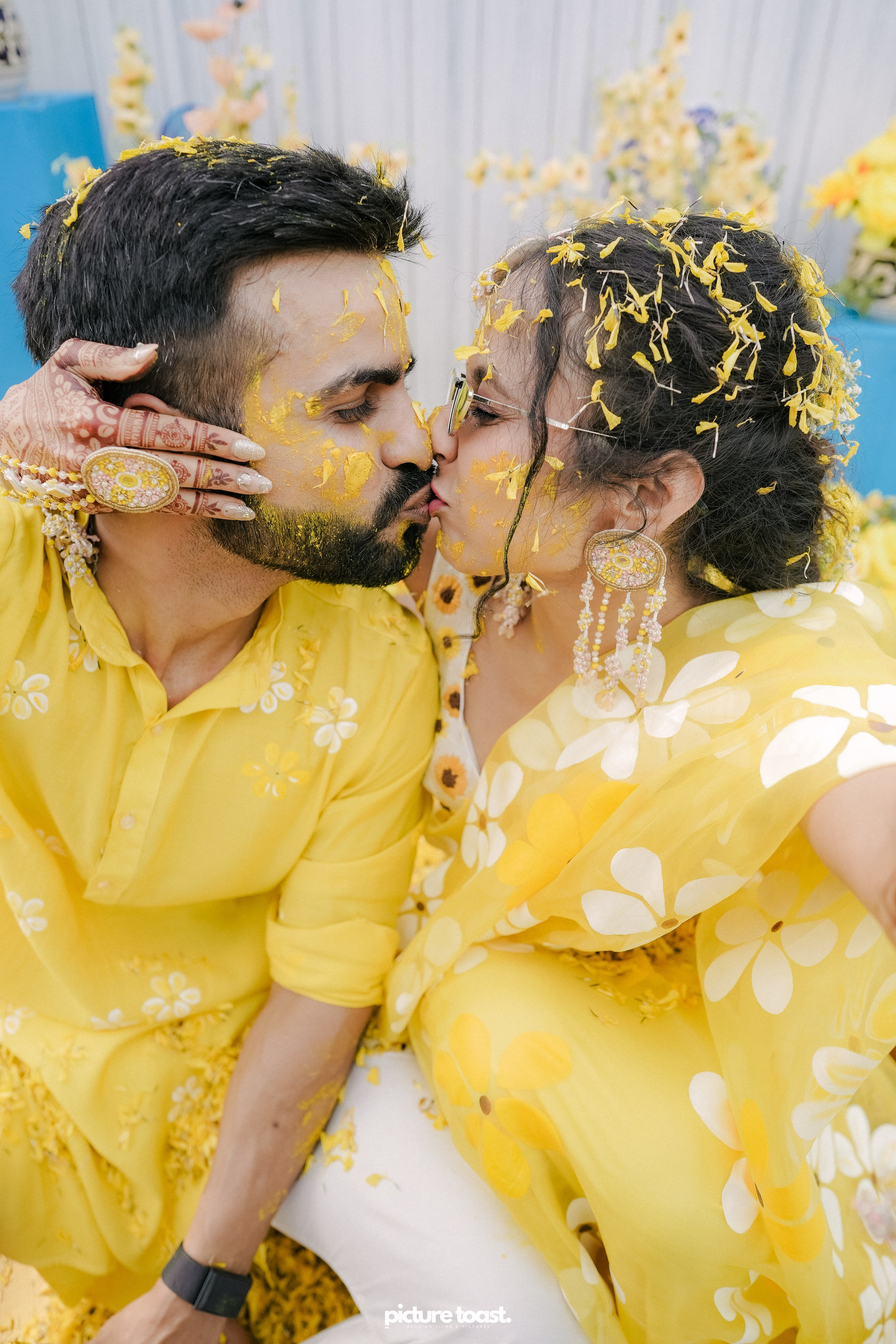 Haldi Hues Ft. Baebie & Goyal. Fine art Wedding Photographers in India & Canada