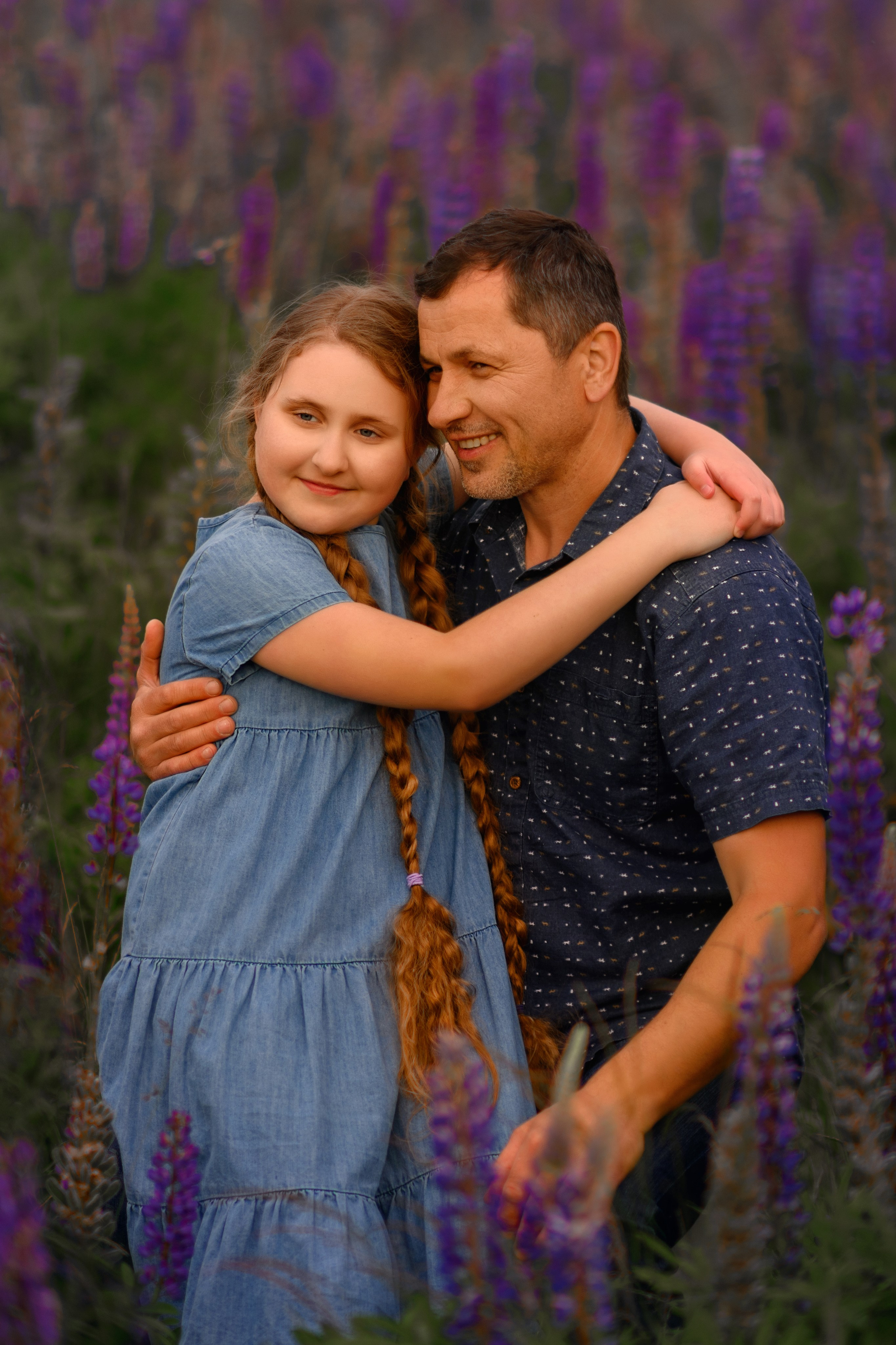 Field of lupines. Wedding & portrait photography in the Seattle Area. Helen Michelle photographer