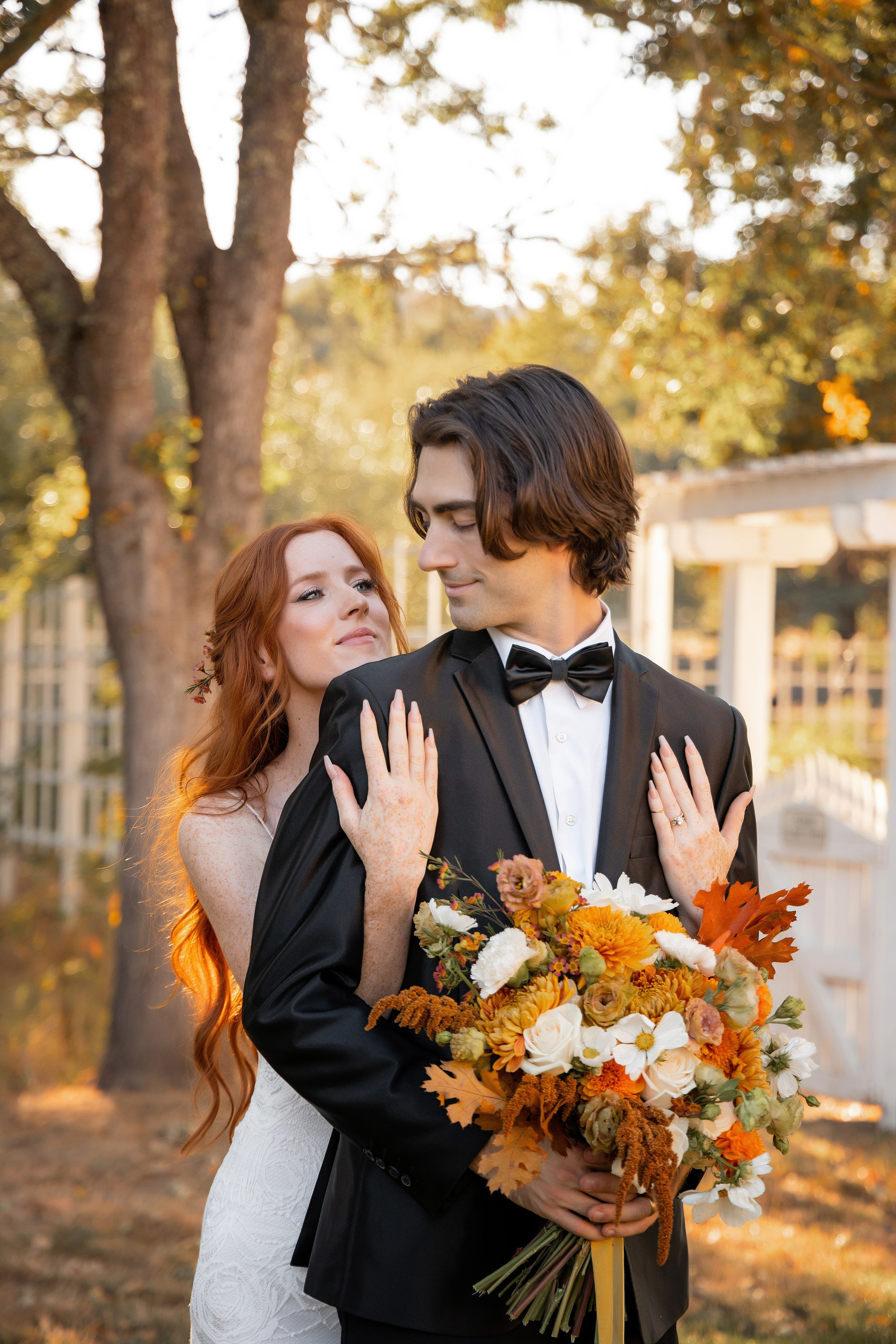The photographer skillfully captures the love in their eyes during the Bay Area photo session.