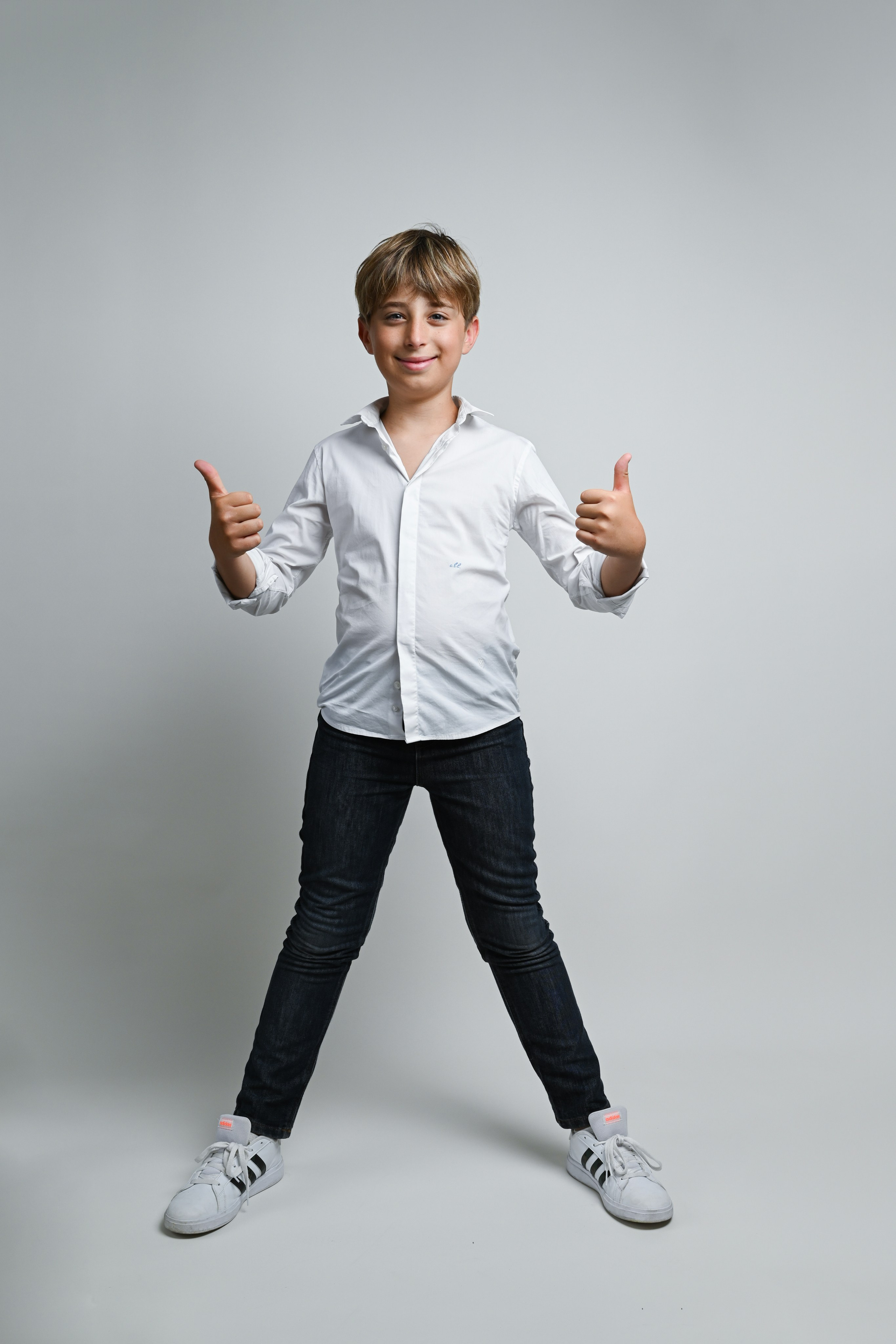 Photo Shooting in studio mother with son