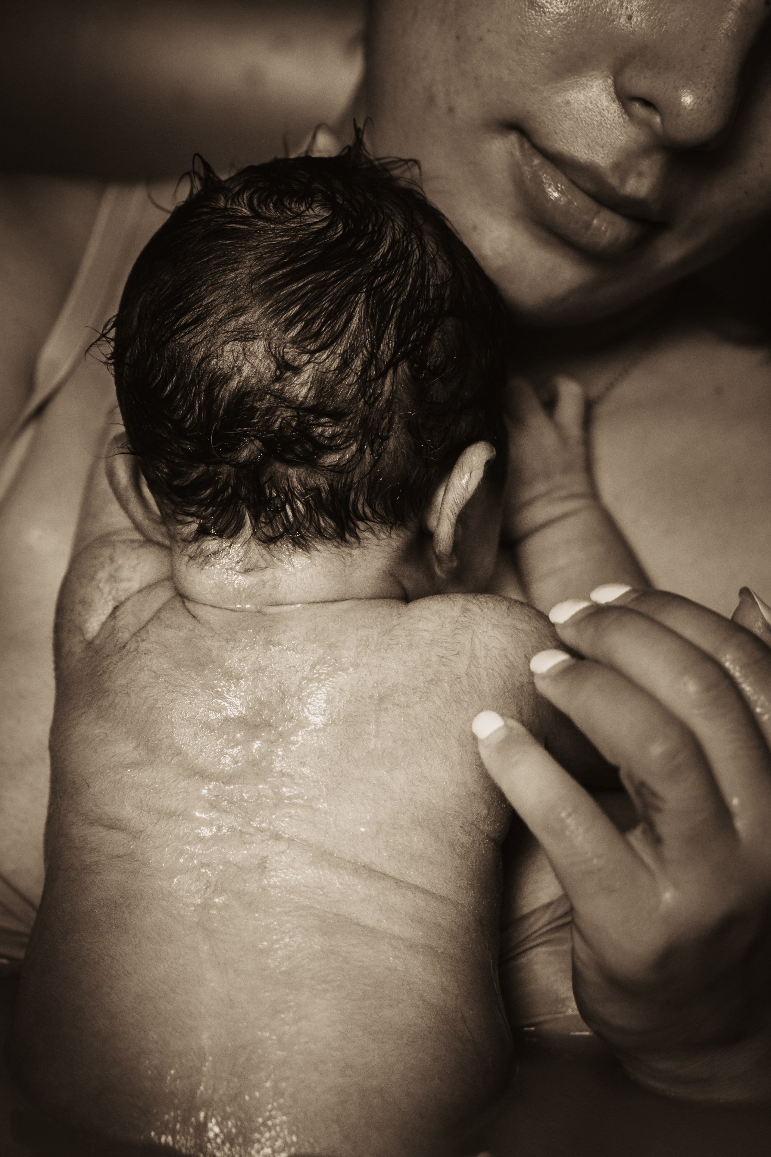 Monika, Pool newborn shooting. Family photographer Aargau Zurich