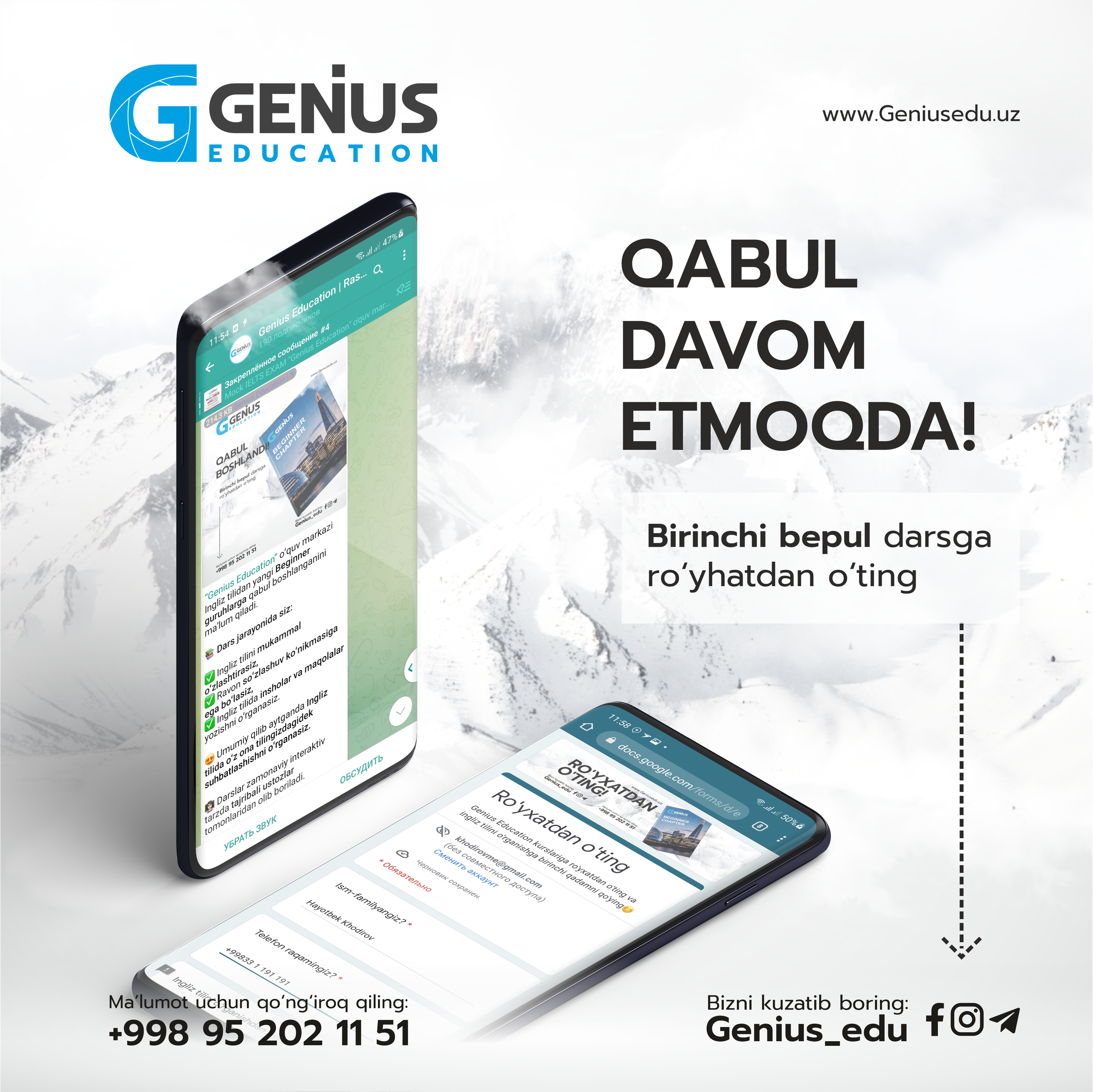 Genius Education. Dirov — Hayot Khodirov