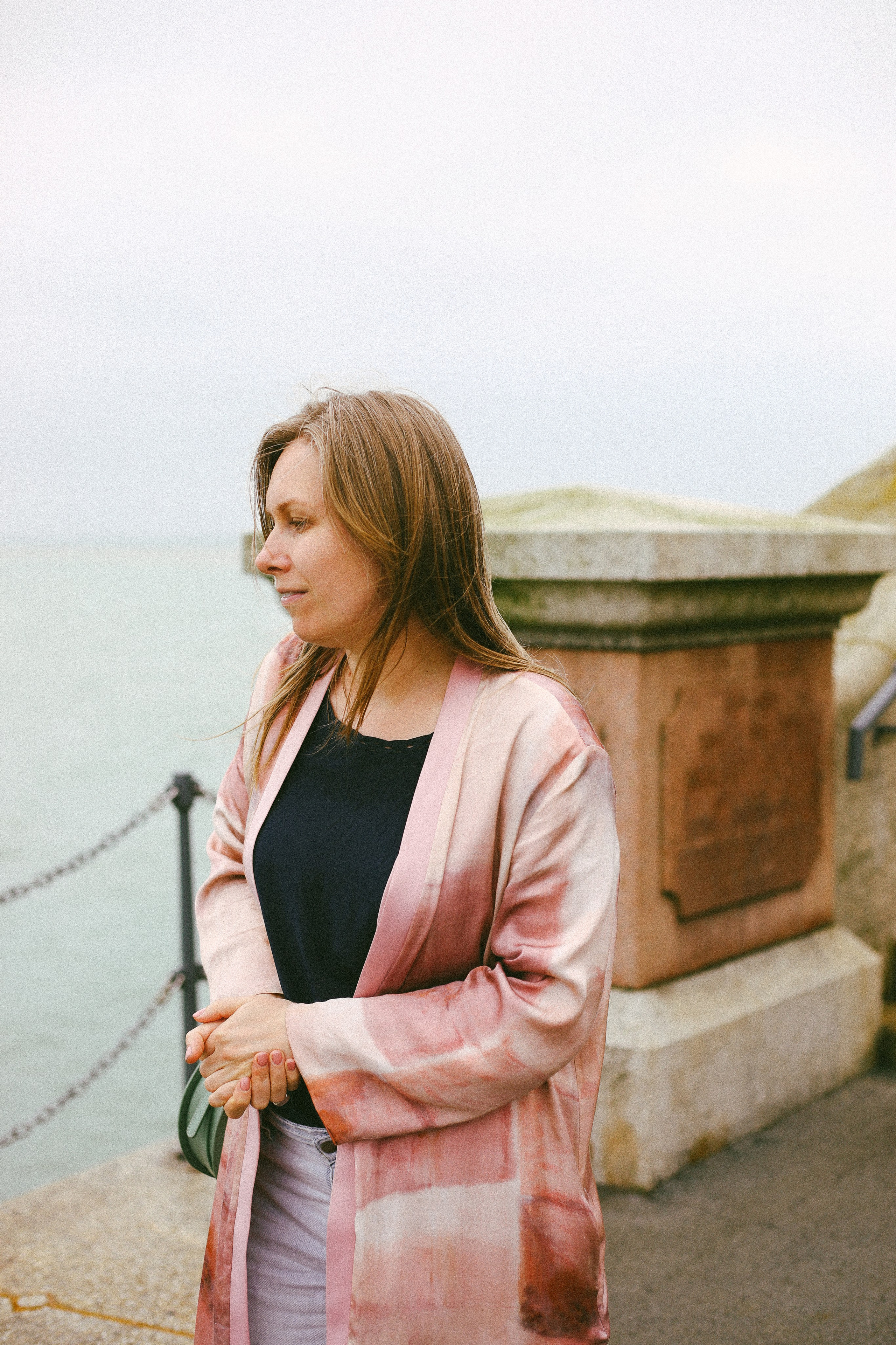 Katya near the lighthouse. Victoria Dini. Art photography in London / Folkestone, UK