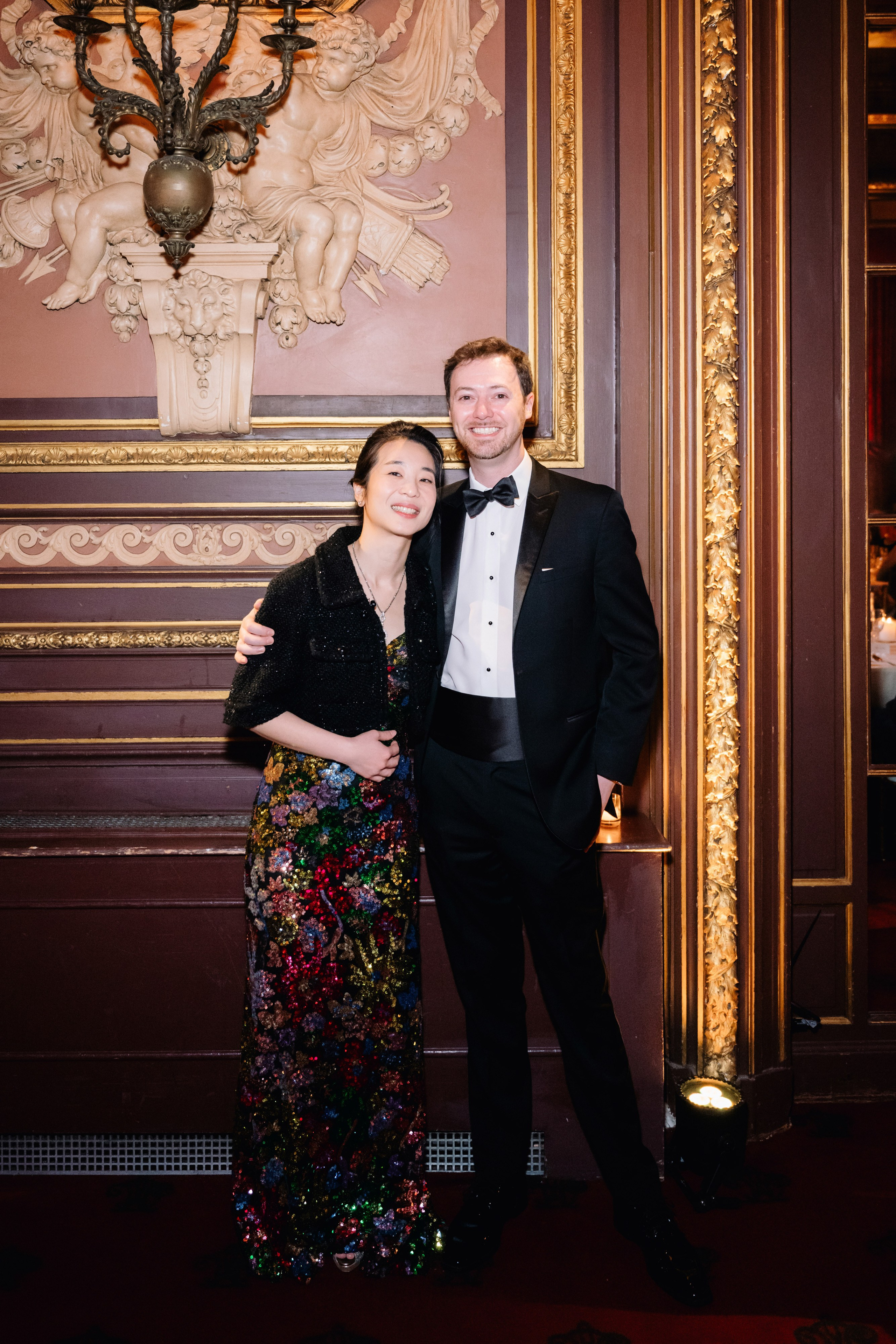 a man and woman posing for a picture