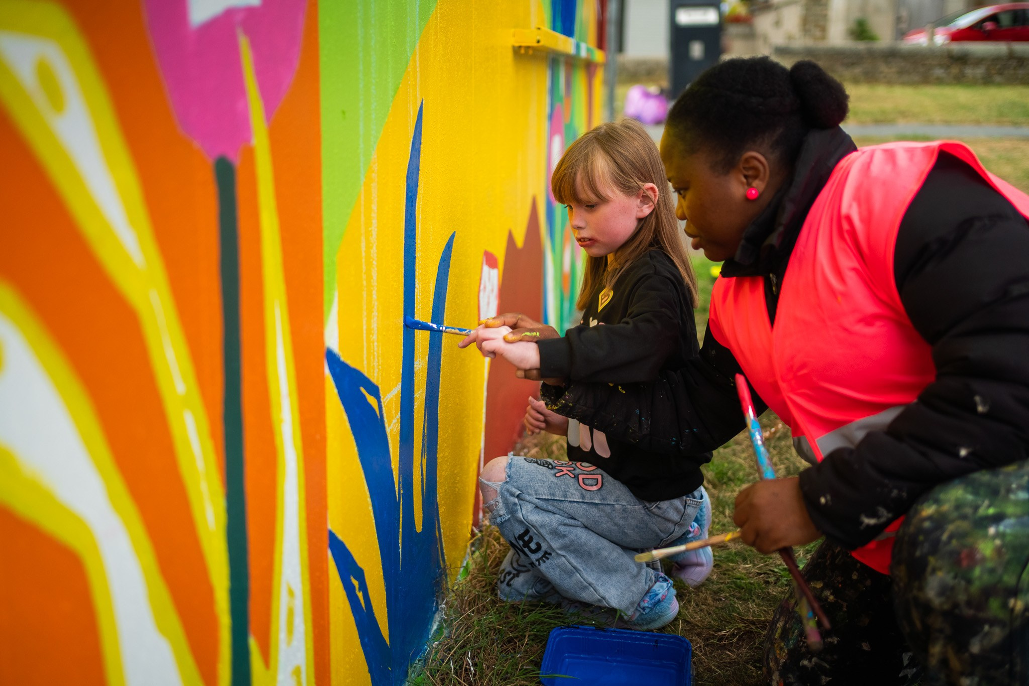 Denholme Community Mural. Professional Portrait & Event Photographer in West Yorkshire, travels across UK