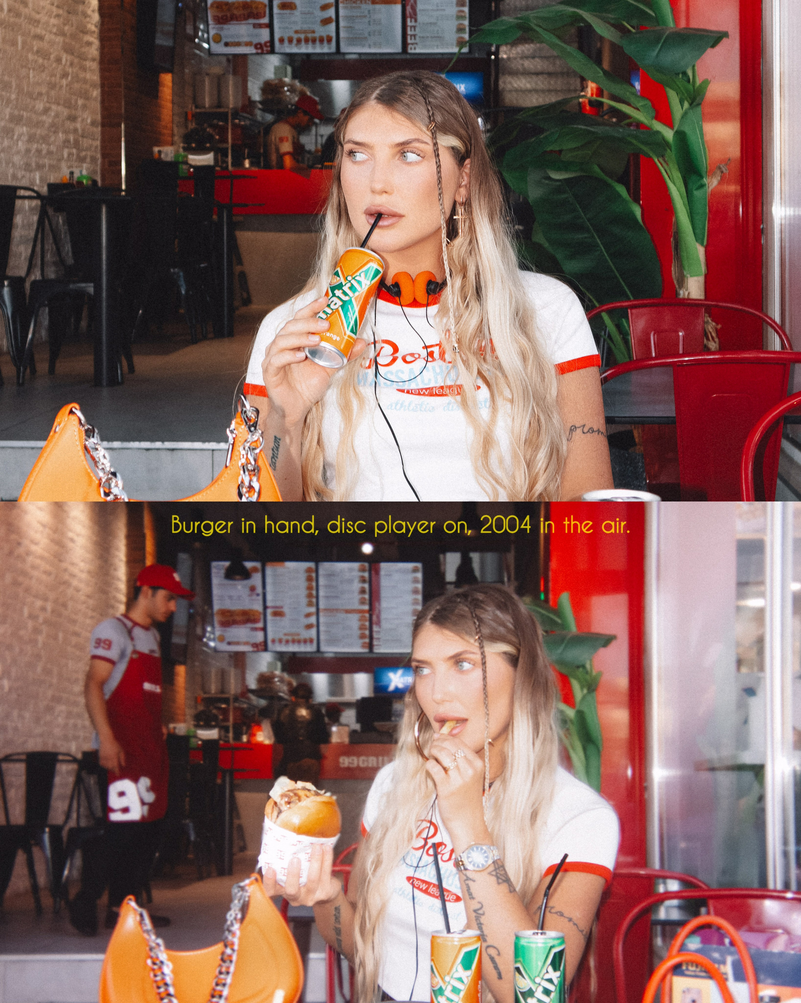 Vika — 2000s Burger Vibes. Veronika Basova | Photographer | Cinematic & Magazine | Amman, Jordan