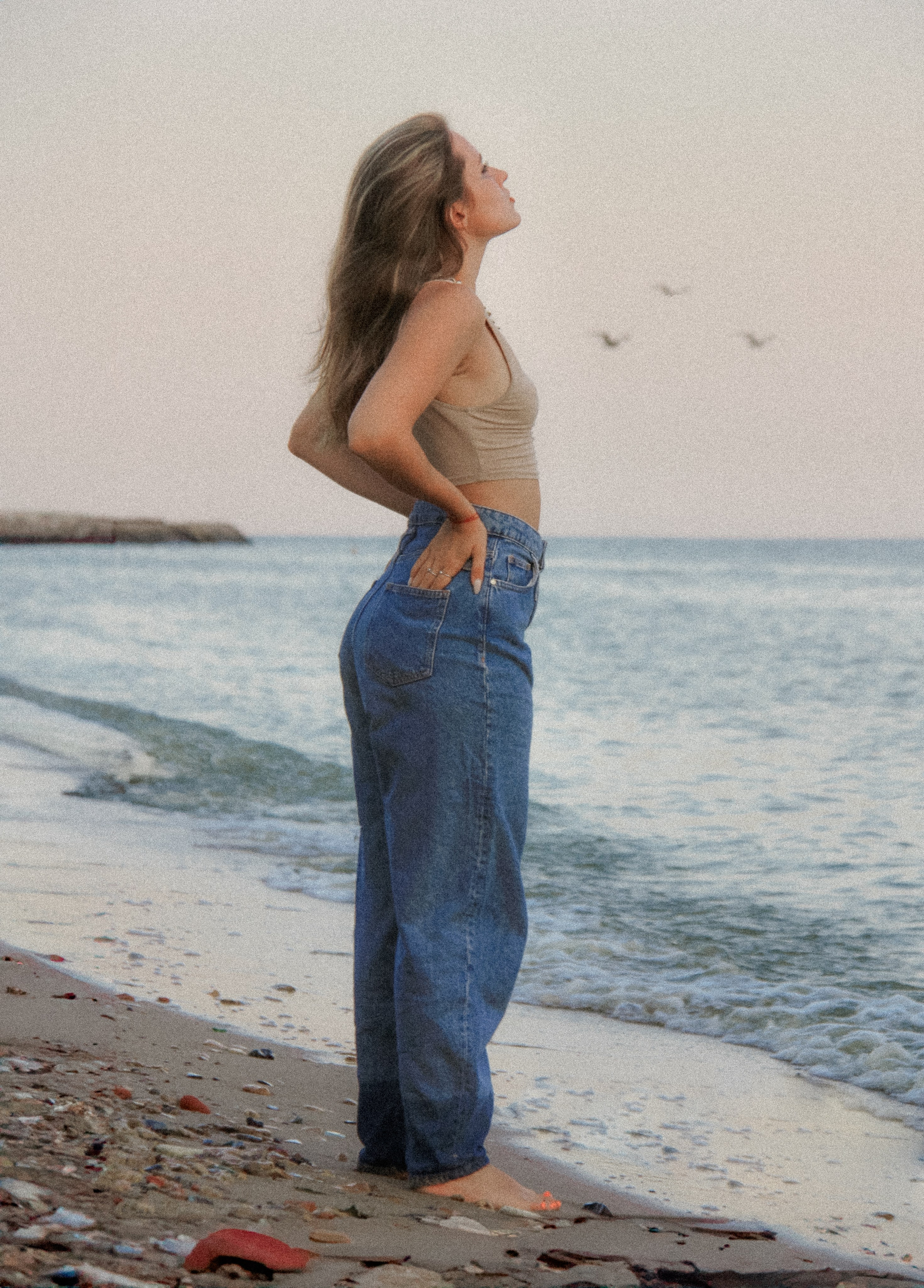 Dasha / sea walk. Photographer in Gothenburg Aleksandra Stroganova