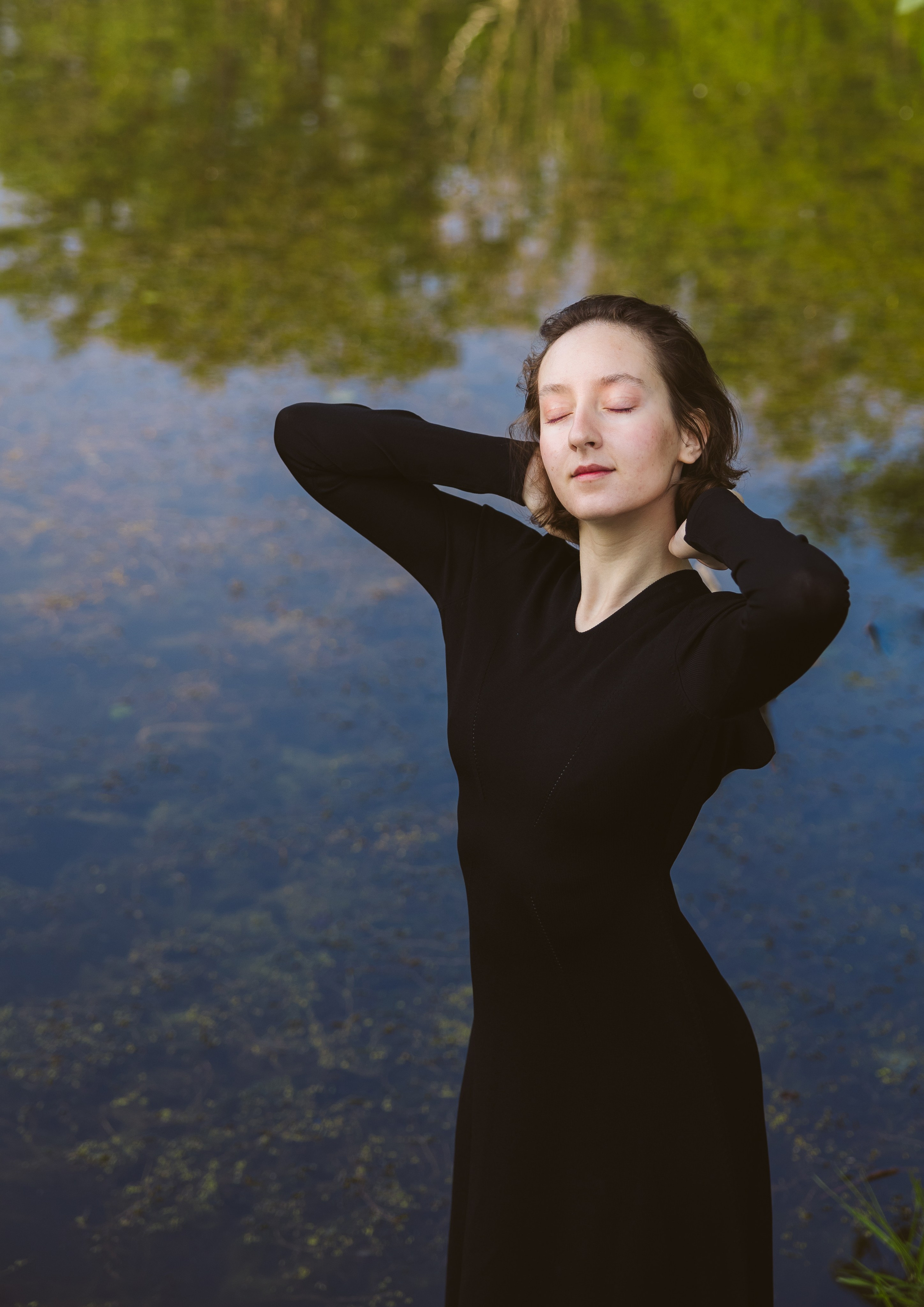 Morning lagoons for Anastasiya. Family Lifestyle Photography