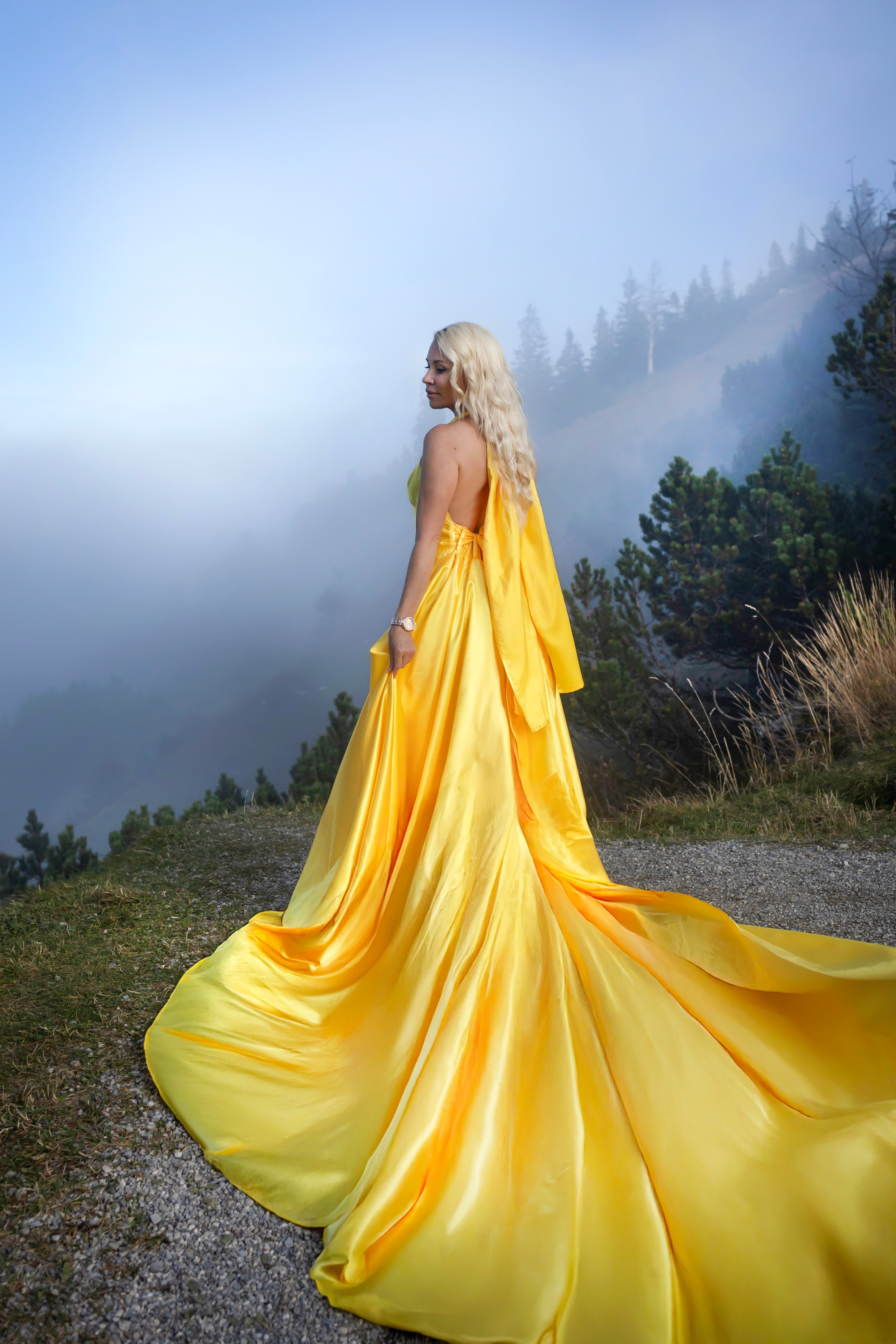 Shooting in the mountains. Photographer in Munich