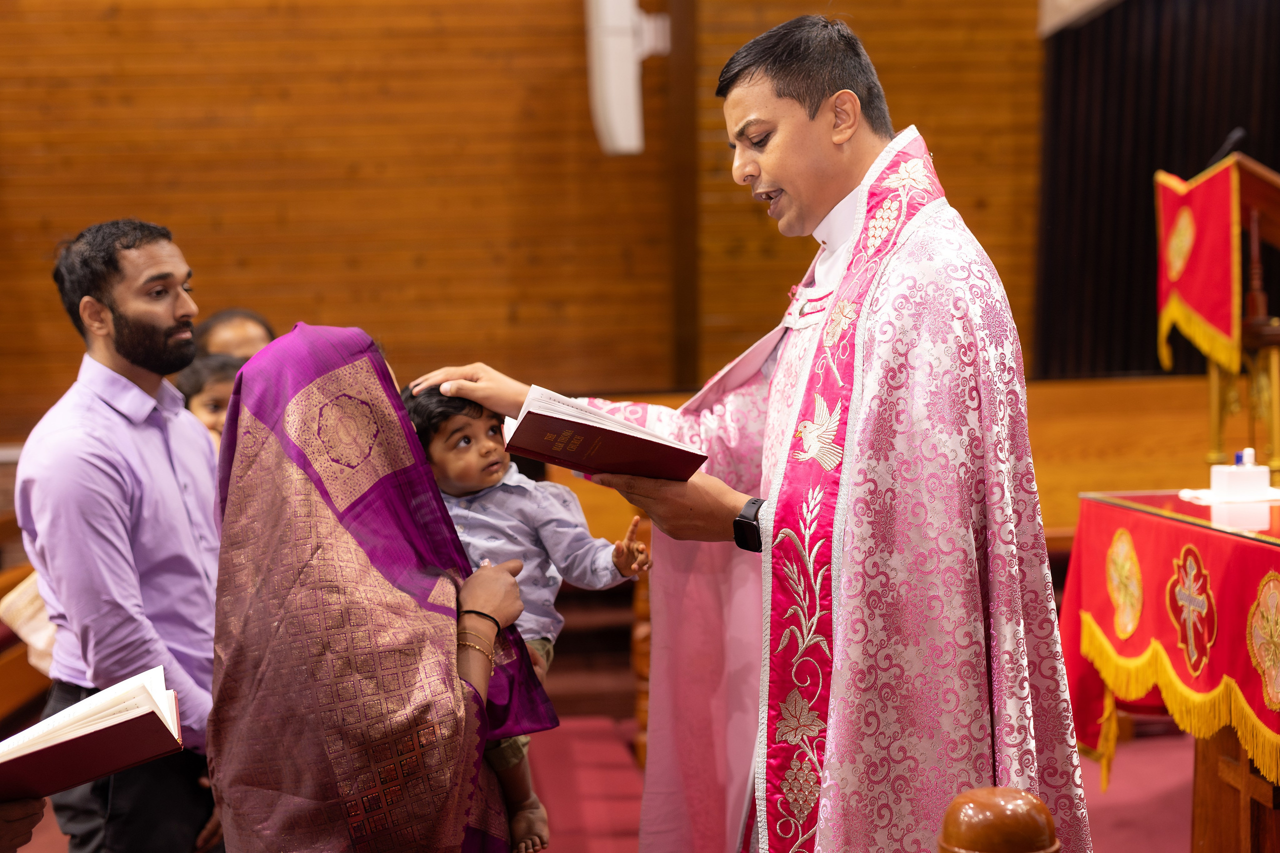 Baptist Church Baptism of a One-Year-Old Boy. Family, lifestyle, and commercial photography in New York and New Jersey