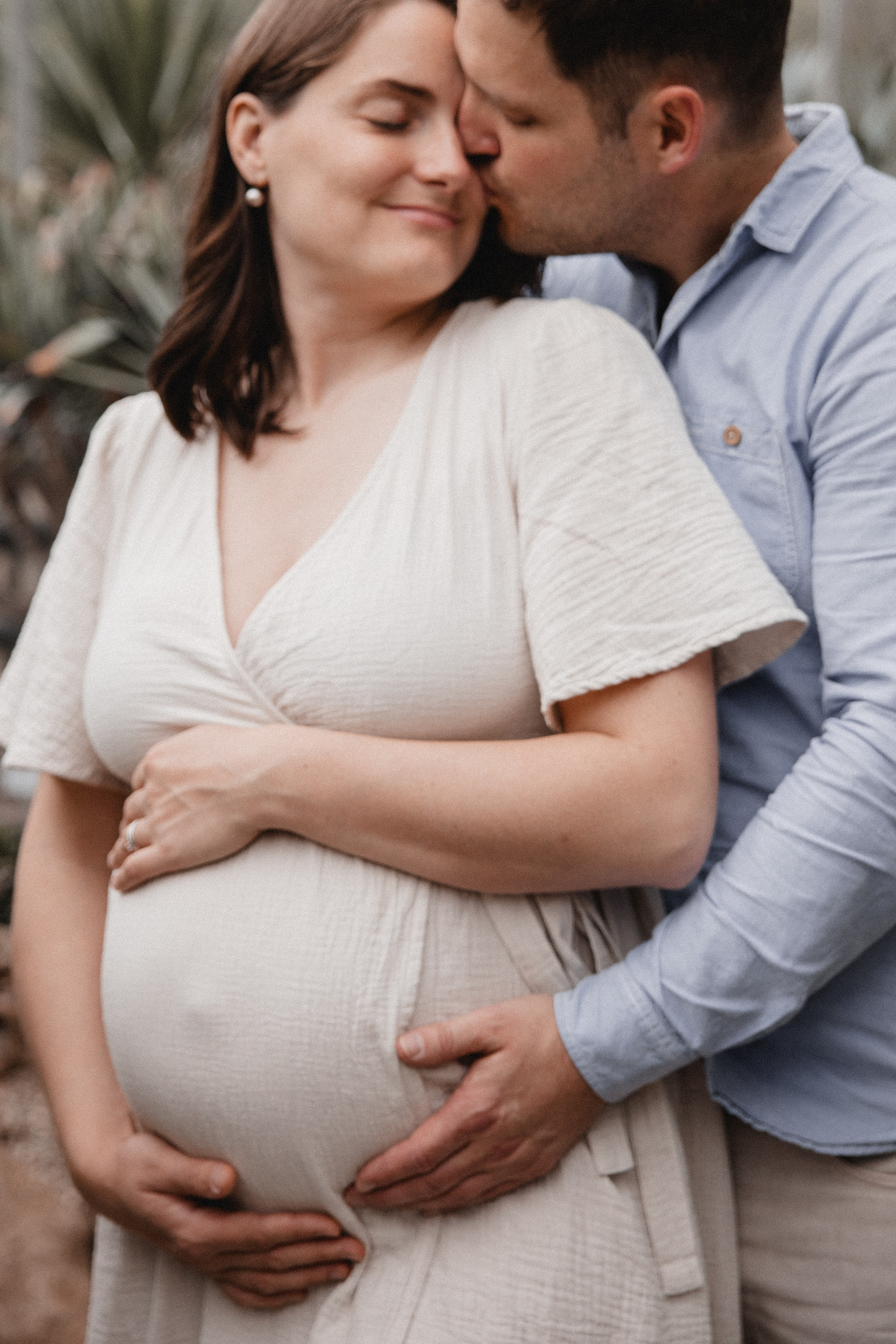 Babybauch Shooting im Botanischen Garten Bochum | Reiche Fotografie. Hochzeitsfotografin Bochum | Halyna Reiche Fotografie NRW