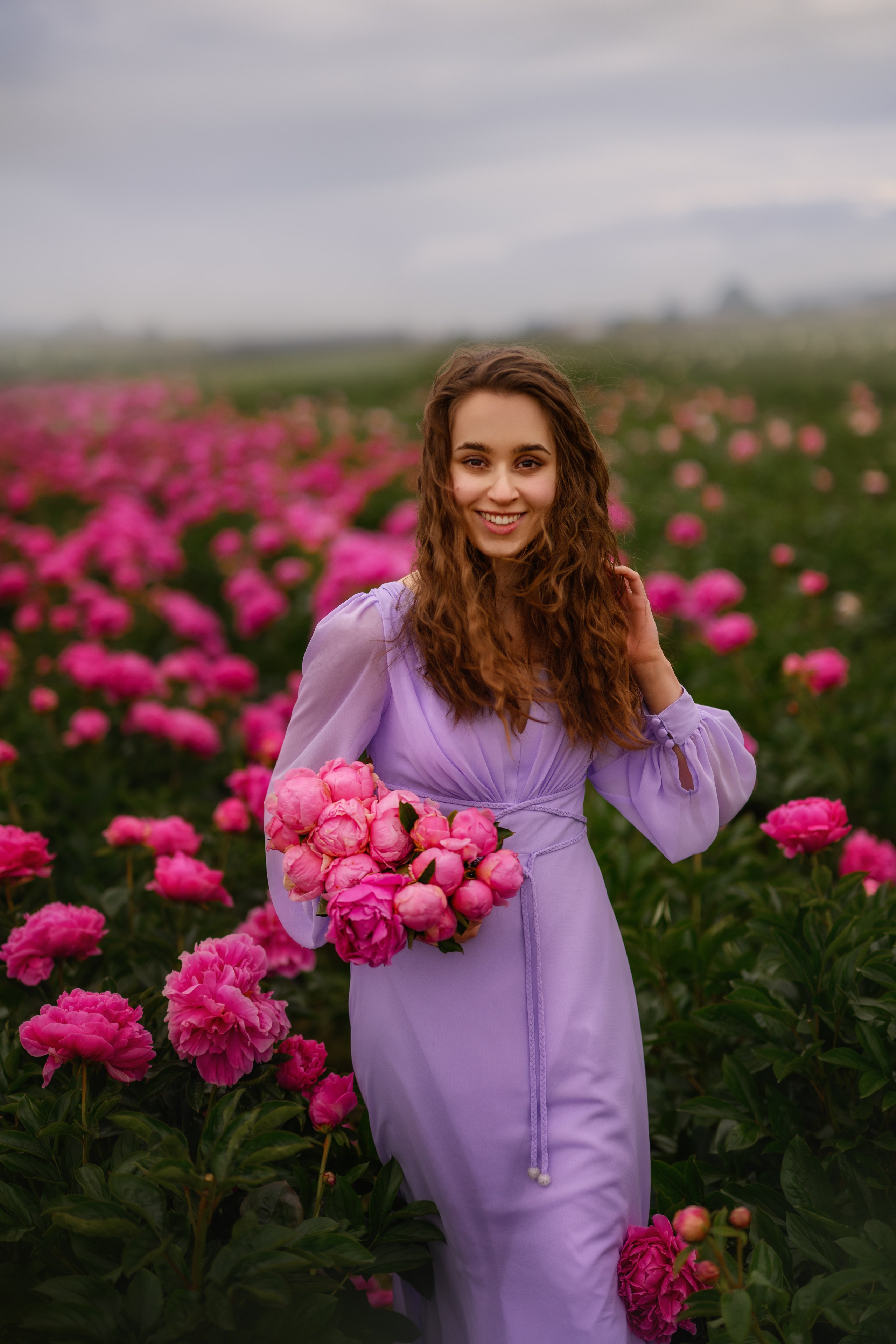 Wrapped in Peonies. Wedding & portrait photography in the Seattle Area. Helen Michelle photographer