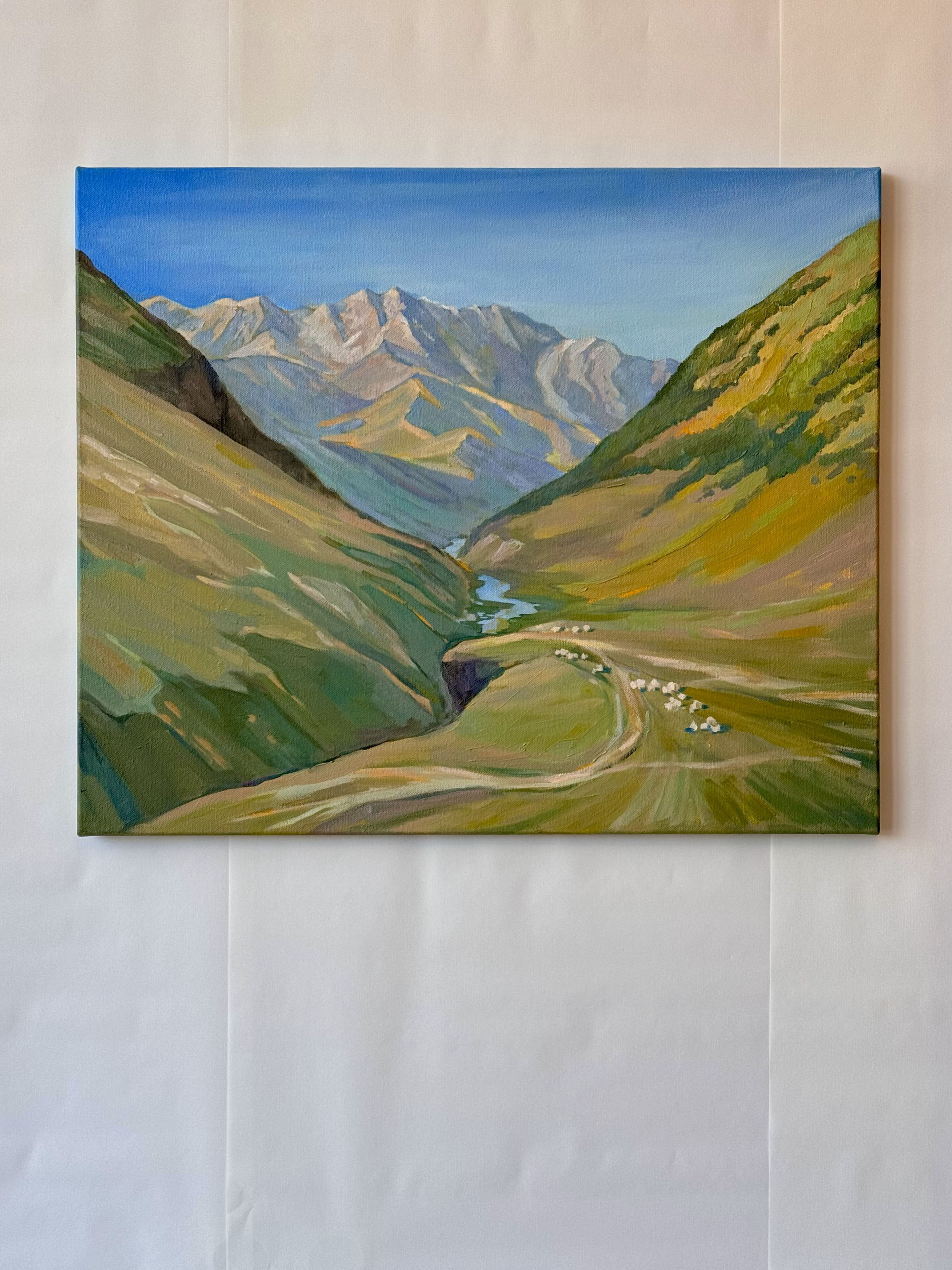 «Shkhara glacier». Художник живописец Савелова Ольга