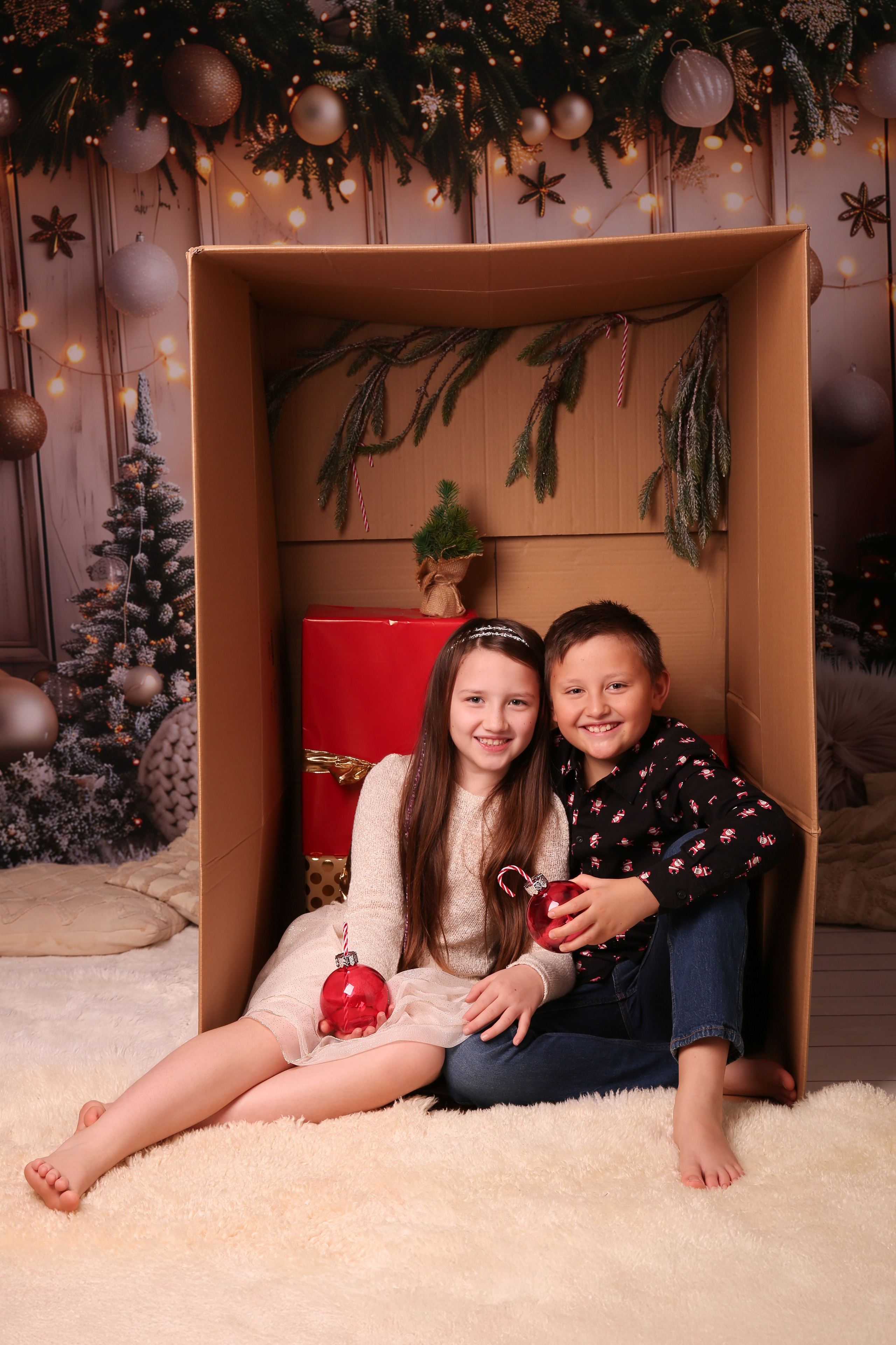 Weihnachtsshooting. Neugeborenen, Familien, Geschwister Fotografin aus Delmenhorst