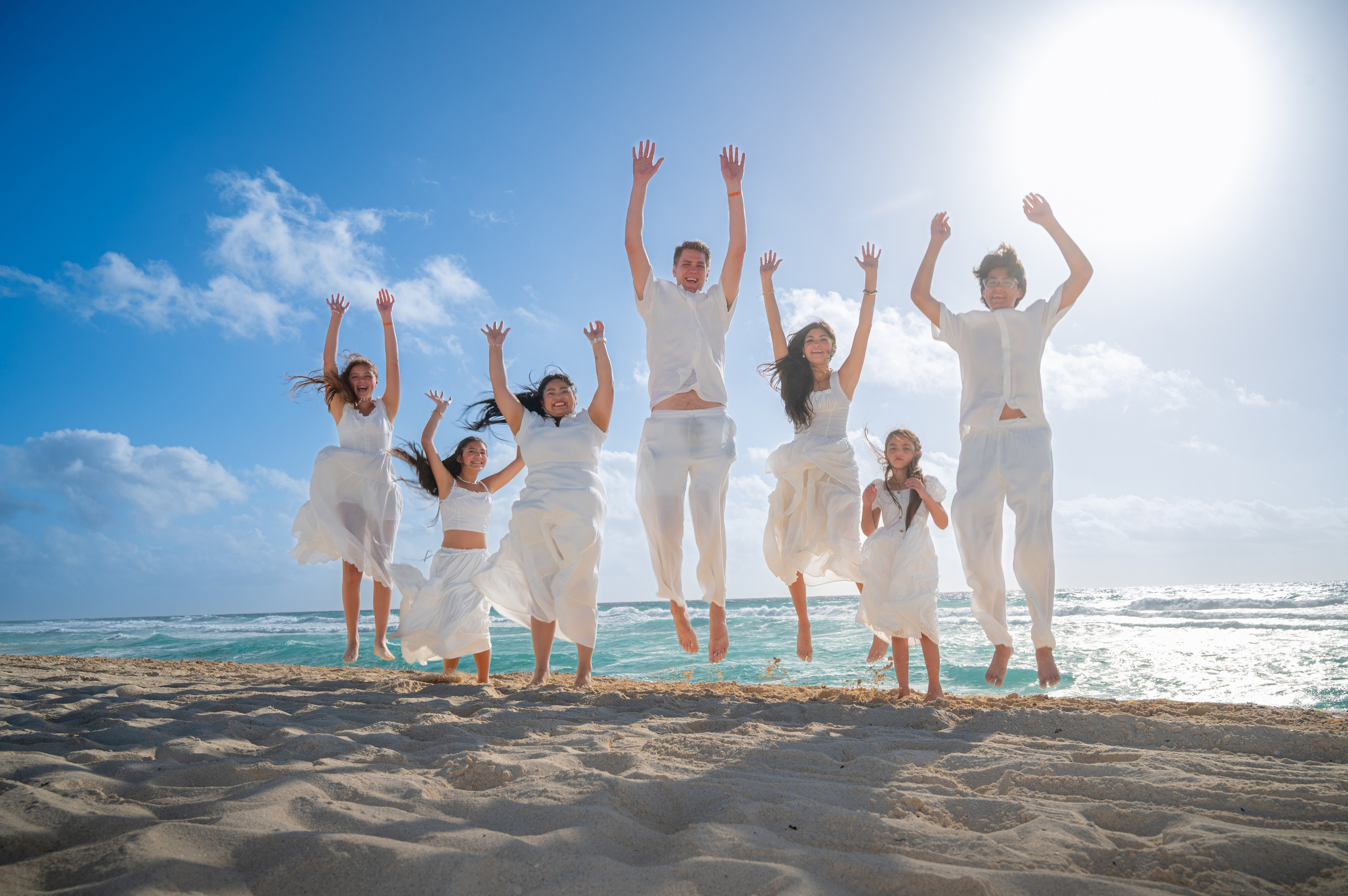 Big family photosession. PHOTOGRAPHER QUINTANA ROO