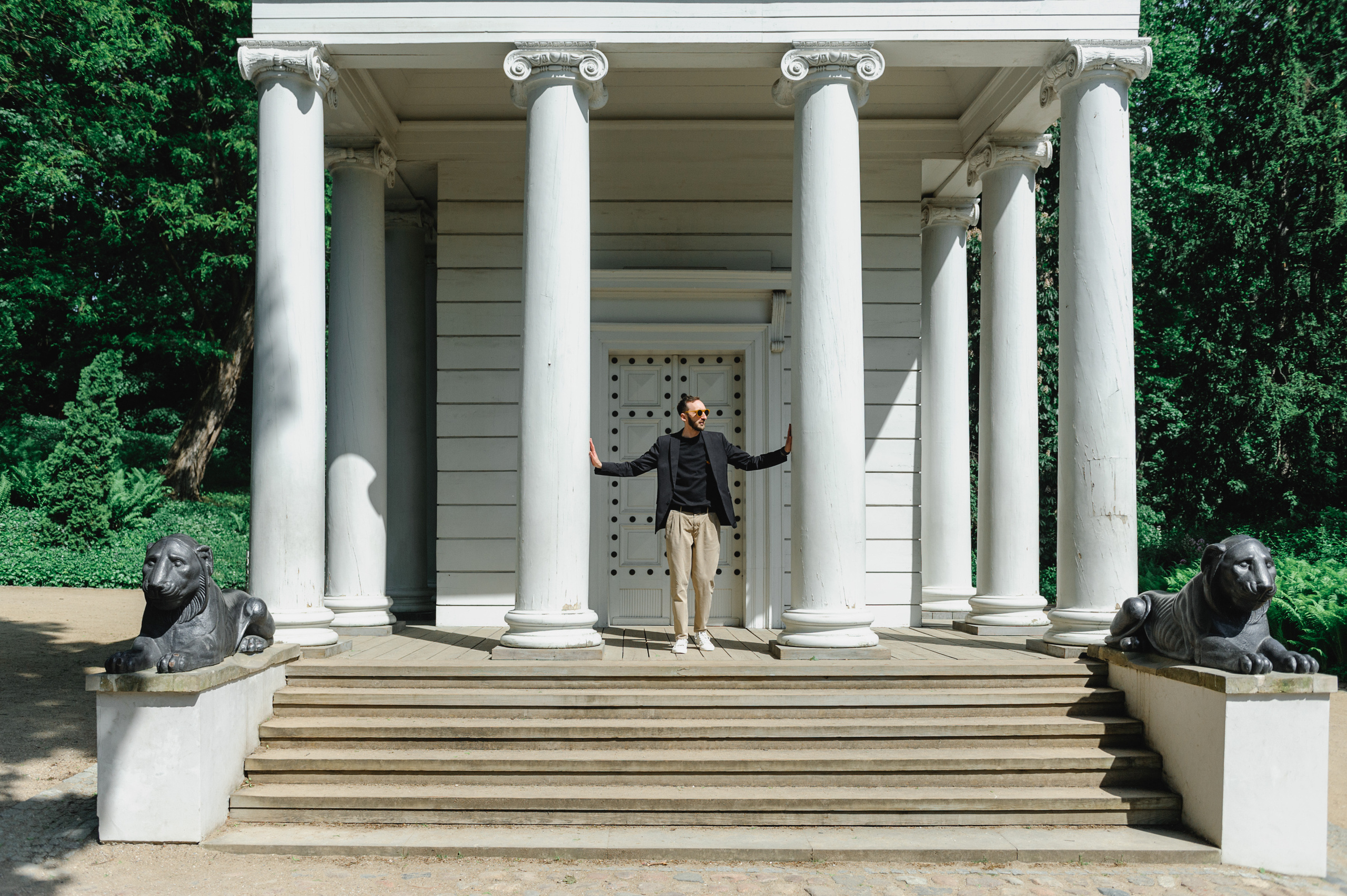 The Sibyl's Temple, made of wood, in the Royal Baths.