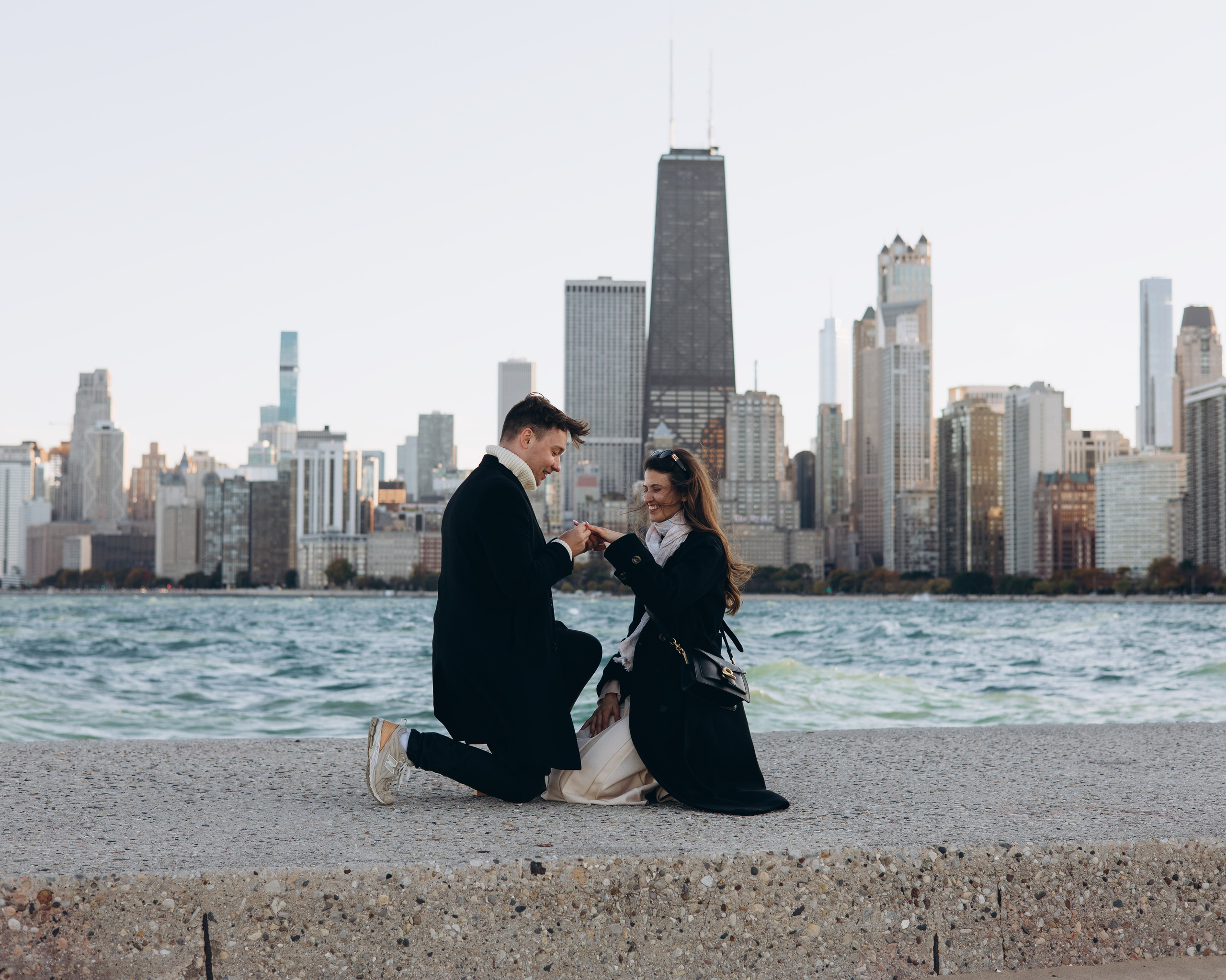 North Lake Shore Proposal — Chicago Photographer — Margarita Chudinova