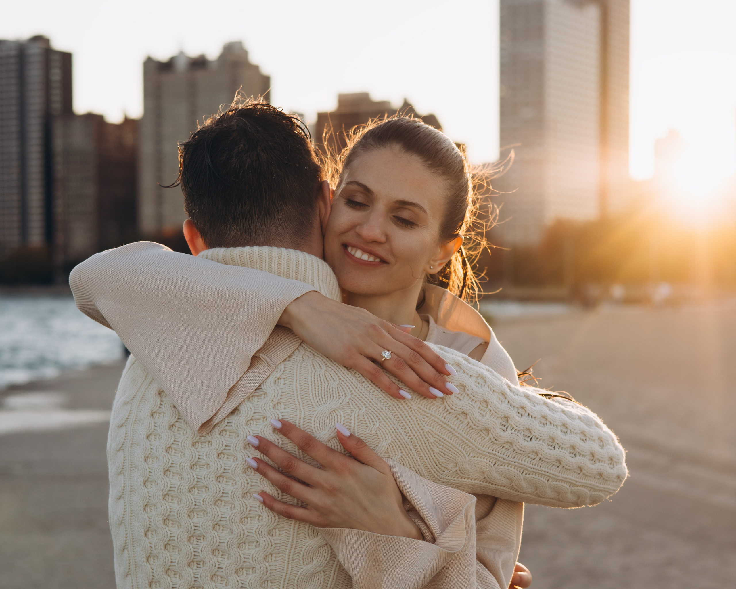 North Lake Shore Proposal — Chicago Photographer — Margarita Stepanenko