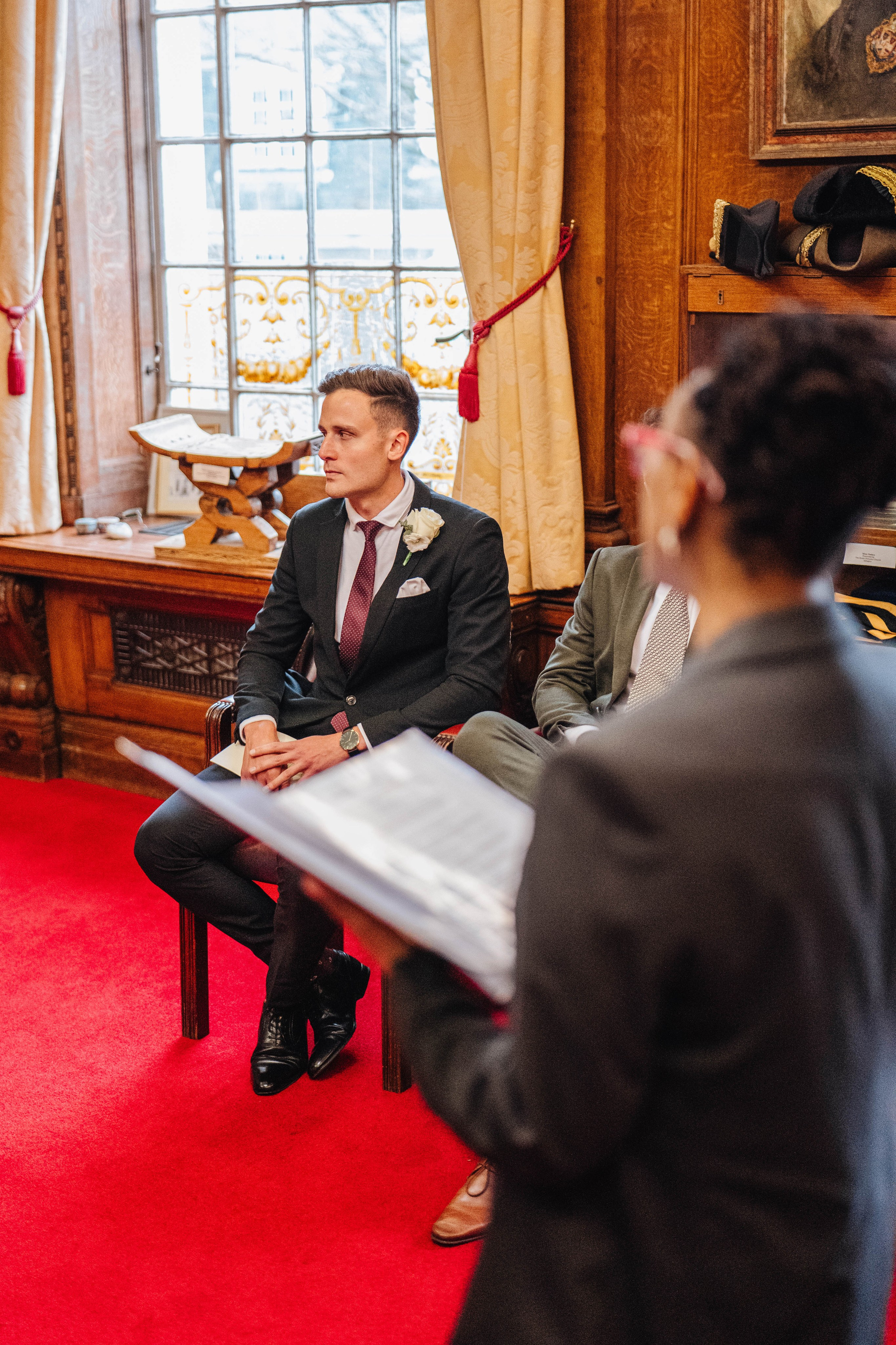Ceremony in Islington town hall