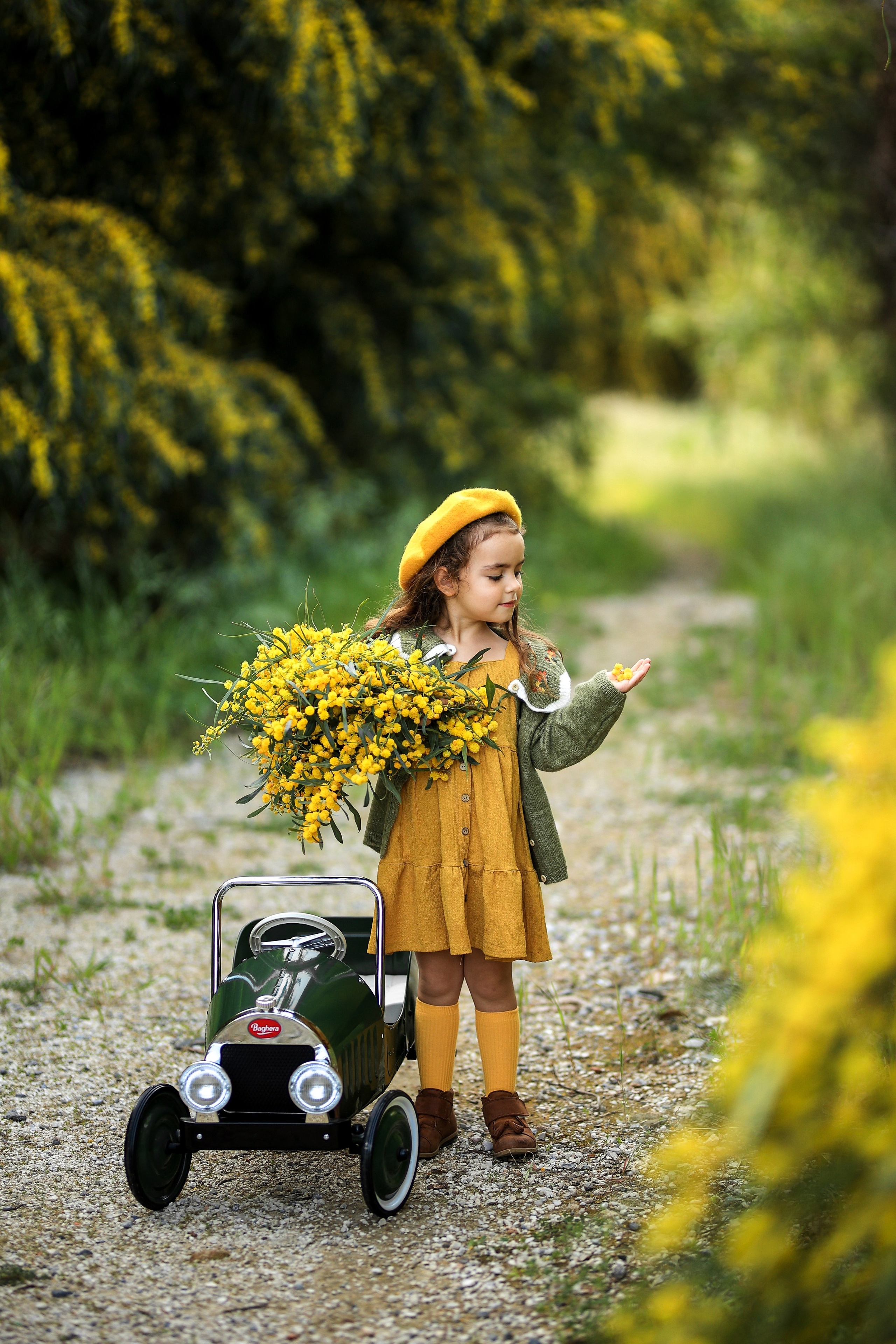 Photoshooting in mimosa. Photographer in Turkey, Antalya, Kemer, Belek, Side, Kas, Fethiye