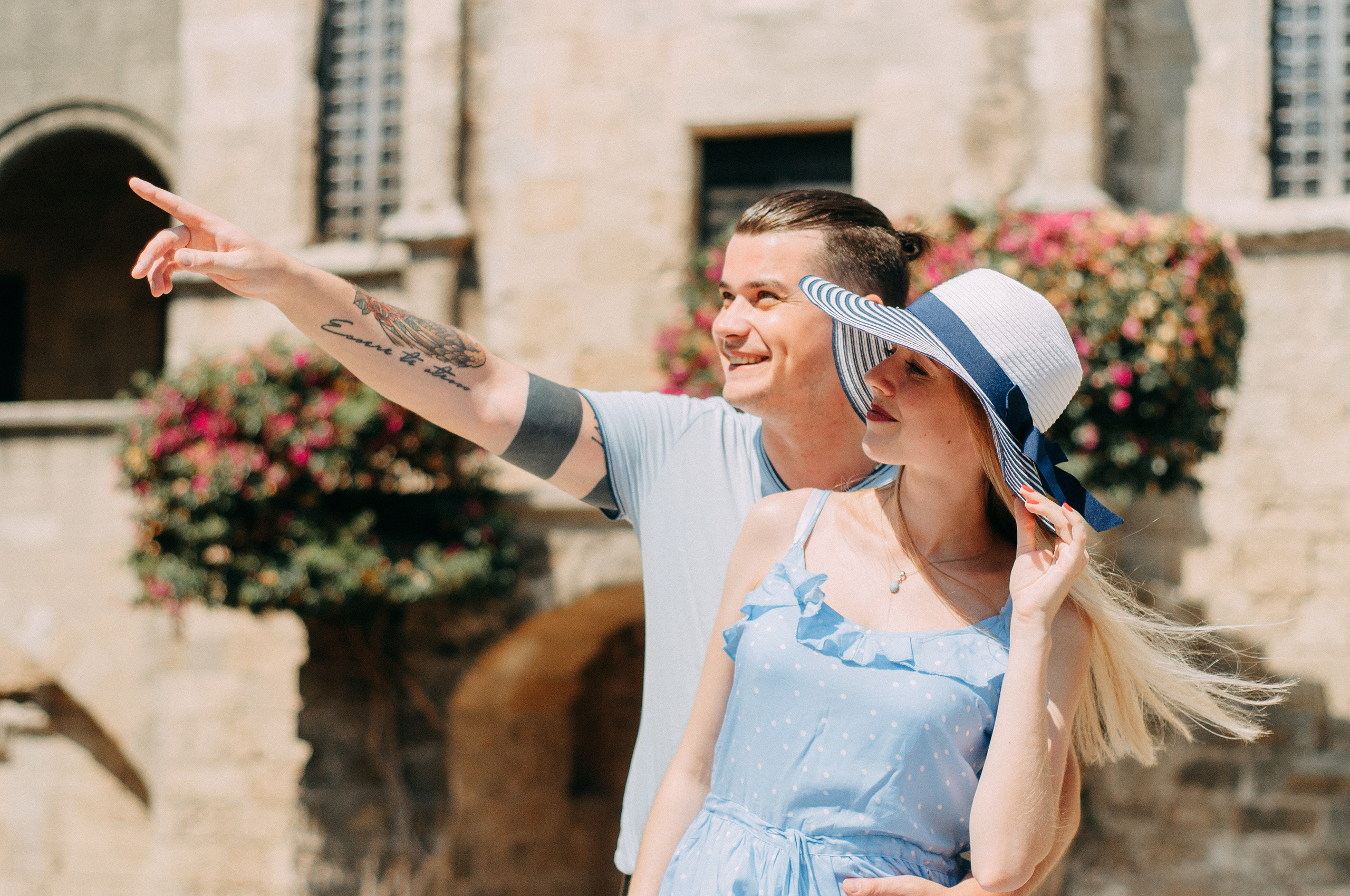 Life style. Photographer at Santorini