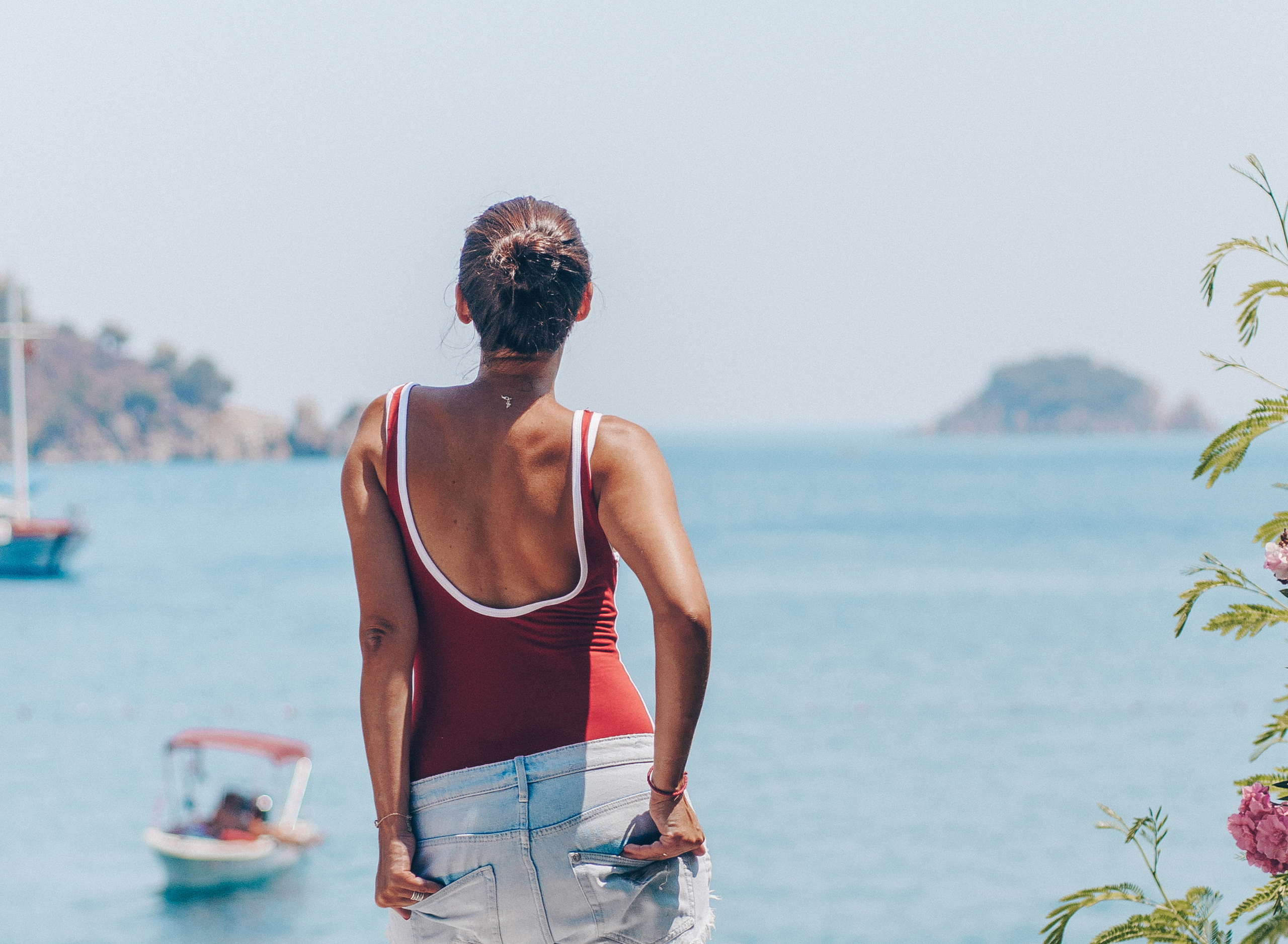 My beautiful girl. Photographer at Santorini
