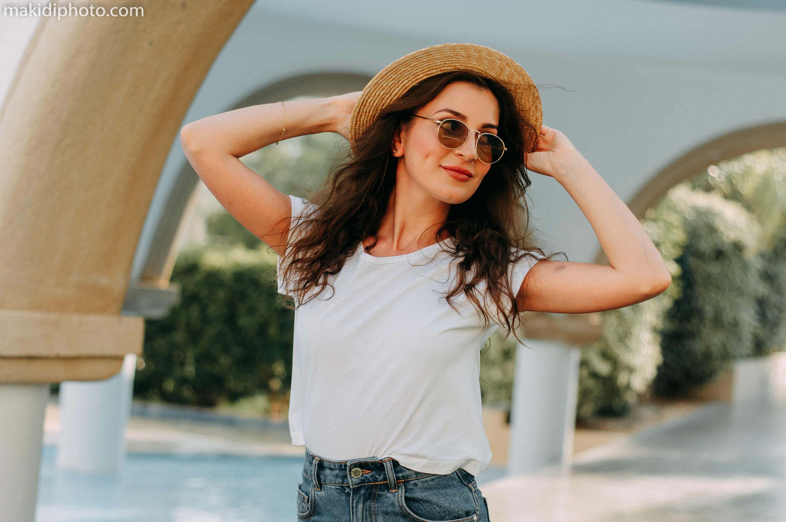 My beautiful girl. Photographer at Santorini