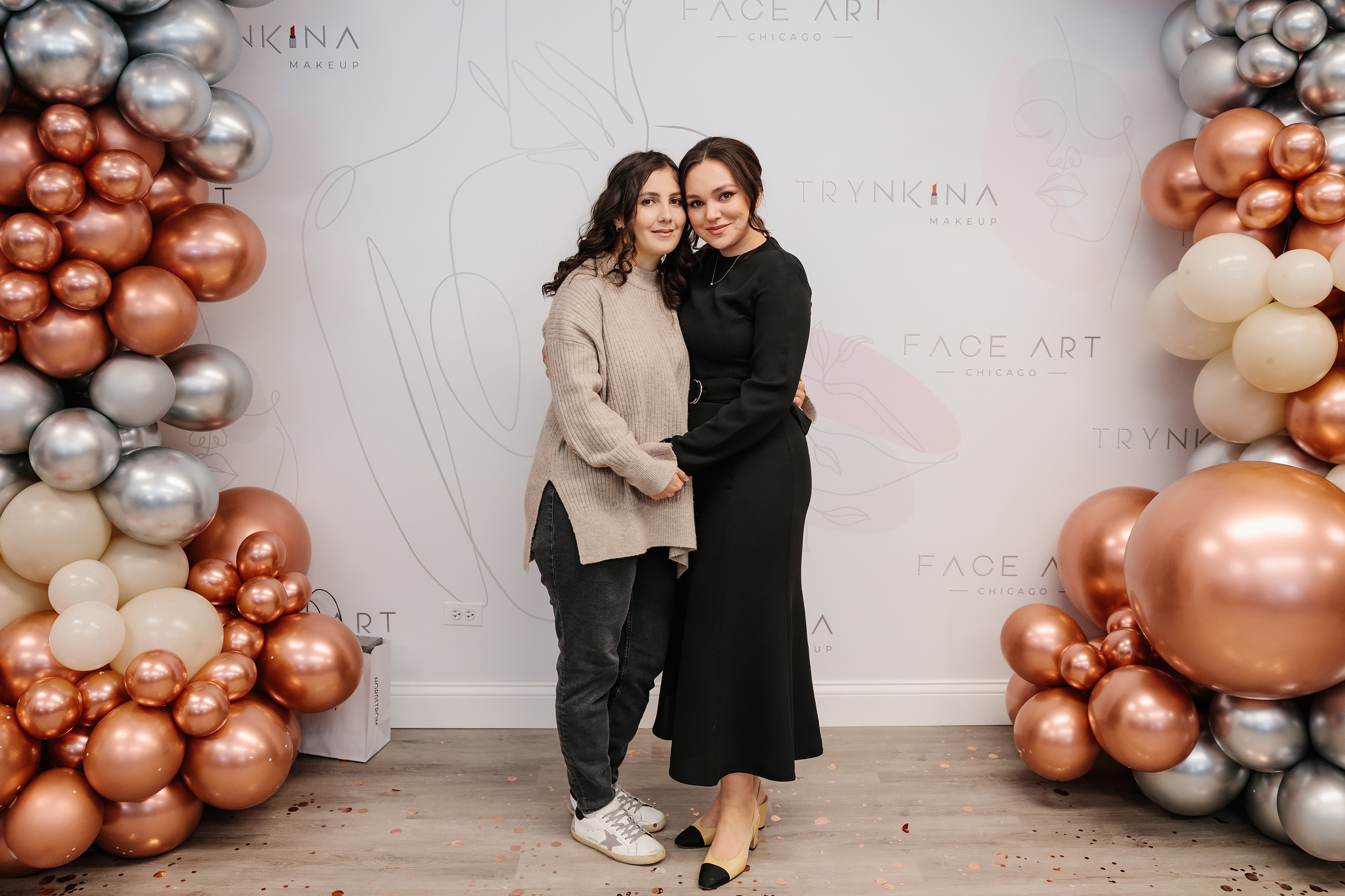 Grand Opening Trynkina Makeup 11.20.2022. Wedding family event photographer in Chicago Nick Yushevich