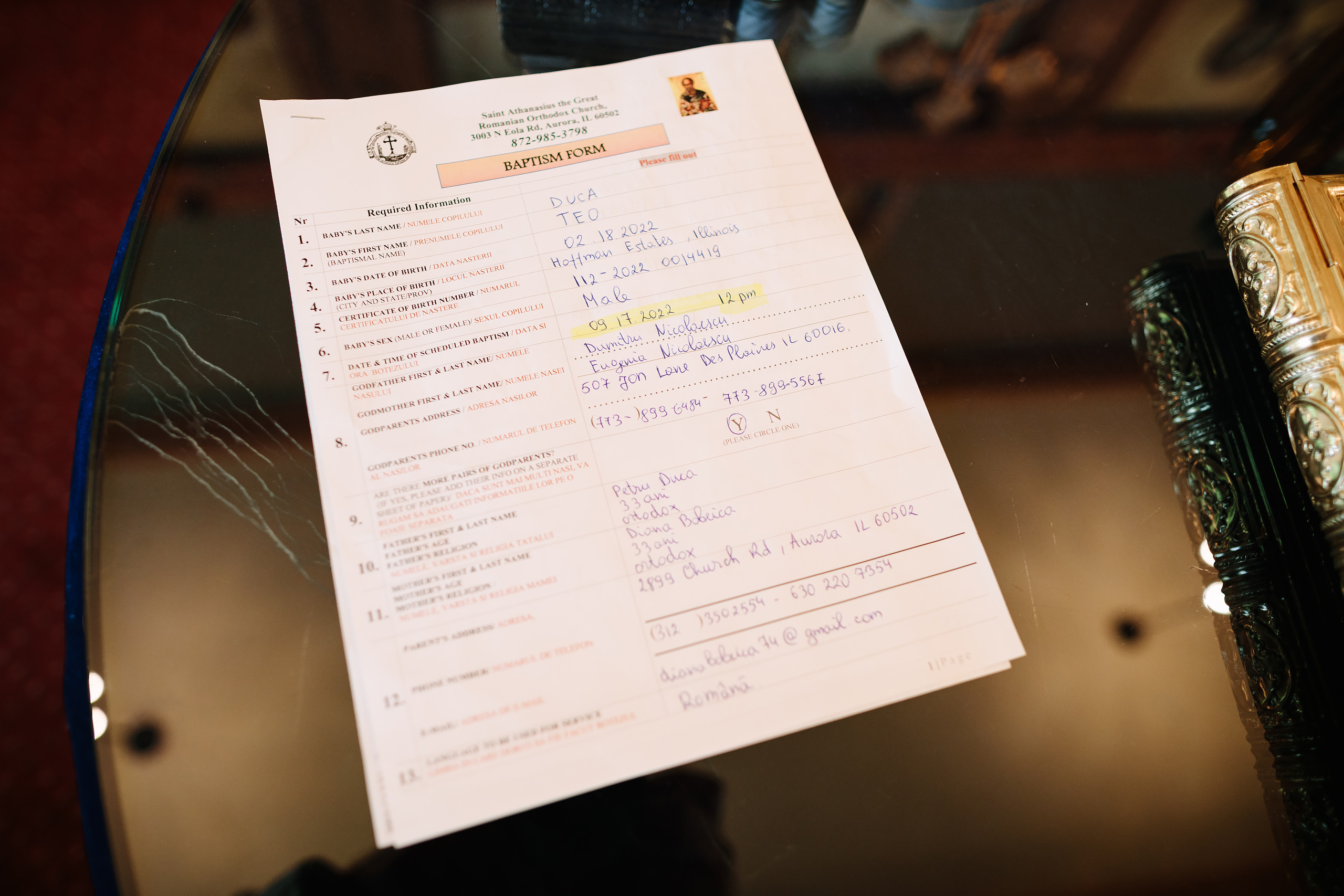 09.17.2022 Christening. Wedding family event photographer in Chicago Nick Yushevich